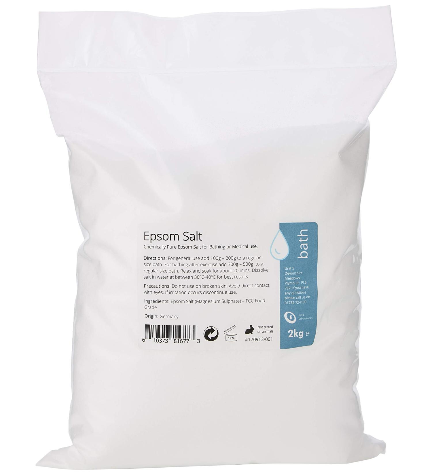 Epsom Salt Food Grade Magnesium Chemically Pure 2Kg