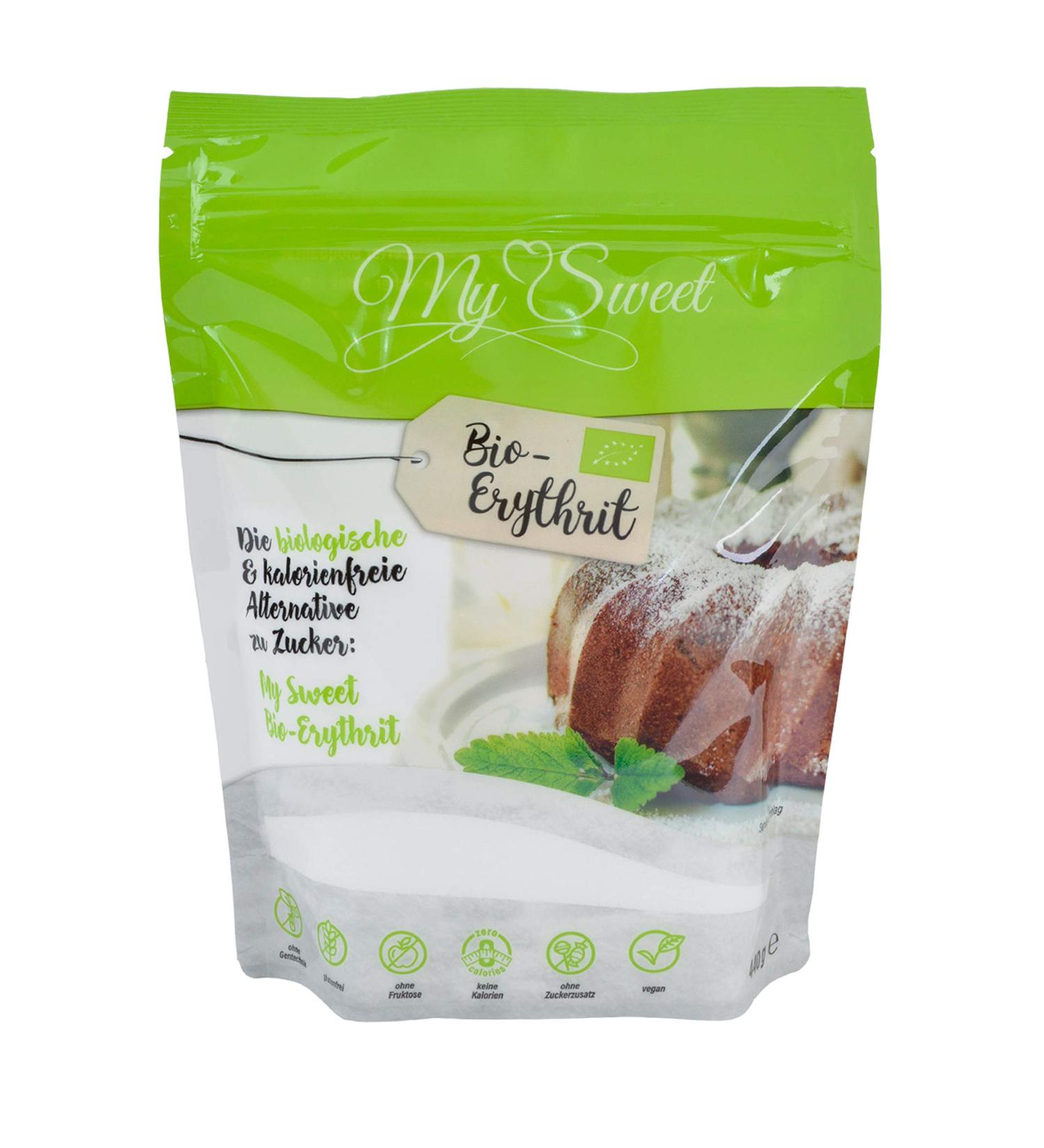 MySweet Bio-Erythrite - Calorie-Free Organic Sugar Alternative 440g Sustainable & Additive-Free - Buy Online on SooperMarket.com