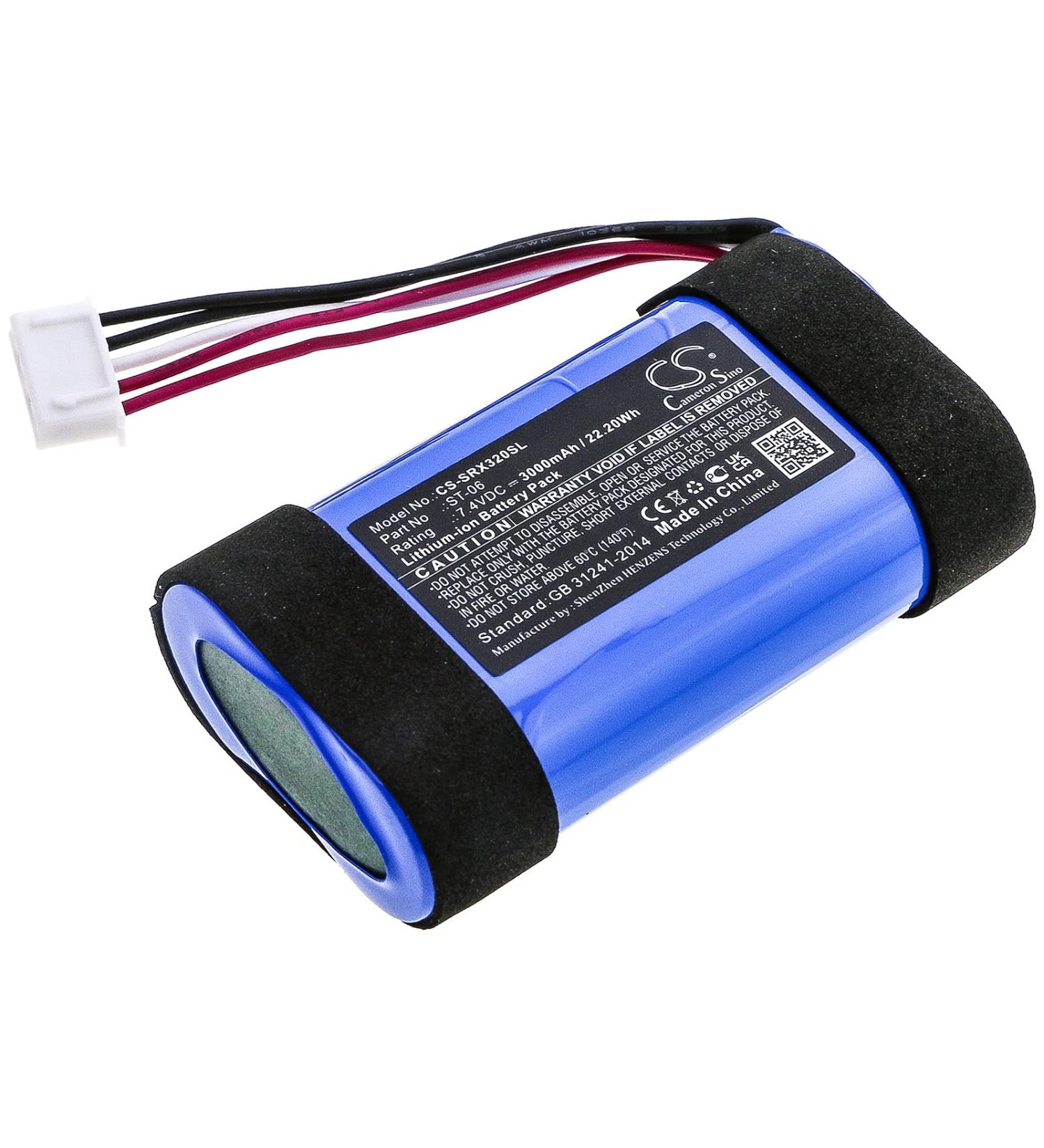 Battery Replacement for SRS-XB31 ST-06 | Premium Quality Fast International Shipping - Buy Online on SooperMarket.com
