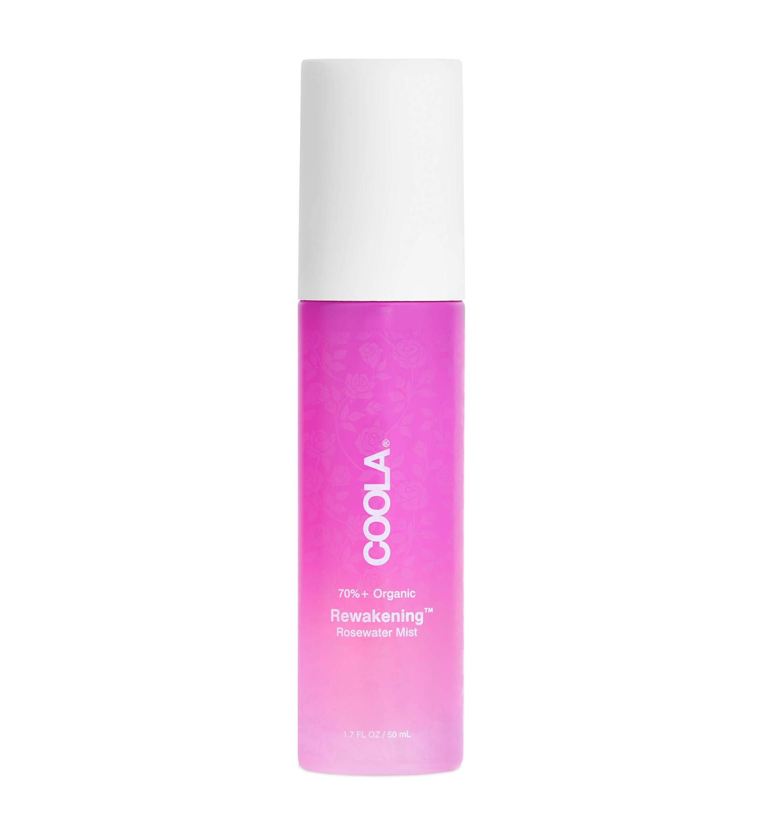 COOLA Organic Rewakening Rosewater Mist Face Spray - Vegan Gluten Free Skin Barrier Protection with Ginseng & Green Tea - 1.7 Fl Oz - Buy Online on SooperMarket.com