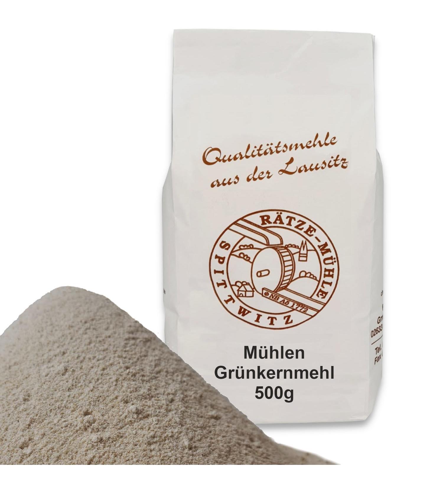 Mills Green Spelt Flour 500g - Freshly Ground Quality Green Spelt Grains from R tze Mill | Buy Internationally - Buy Online on SooperMarket.com