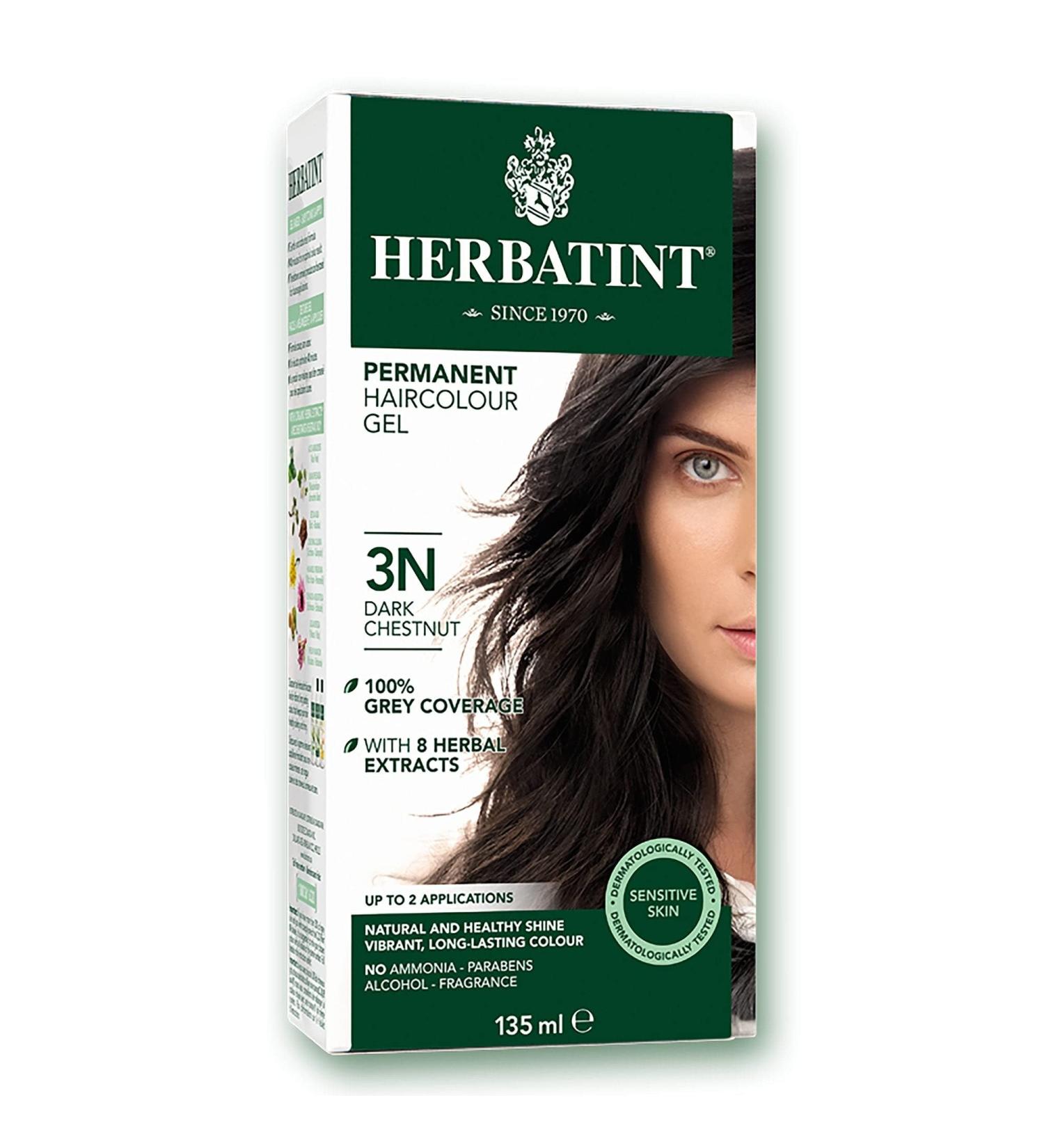 Herbatint 3N Dark Chestnut Permanent Herbal Hair Colour Gel - 135ml | Buy Online & Ship Internationally - Buy Online on SooperMarket.com