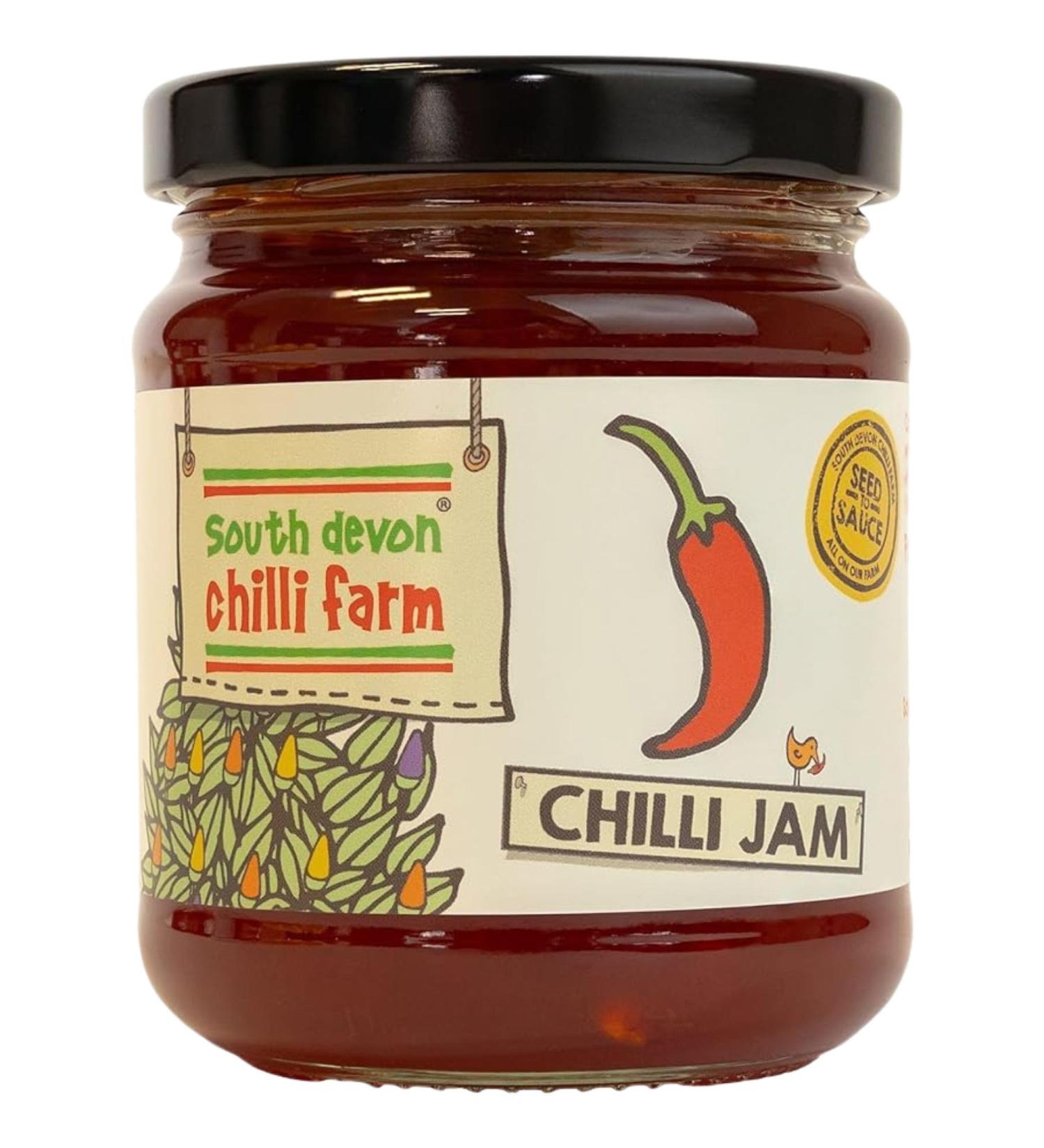 South Devon Chilli Farm | Fresh Chilli Jam Ideal Condiment for Cheese Meats Eggs & Seafood Gluten Free Vegan Friendly (Single) - Buy Online on SooperMarket.com
