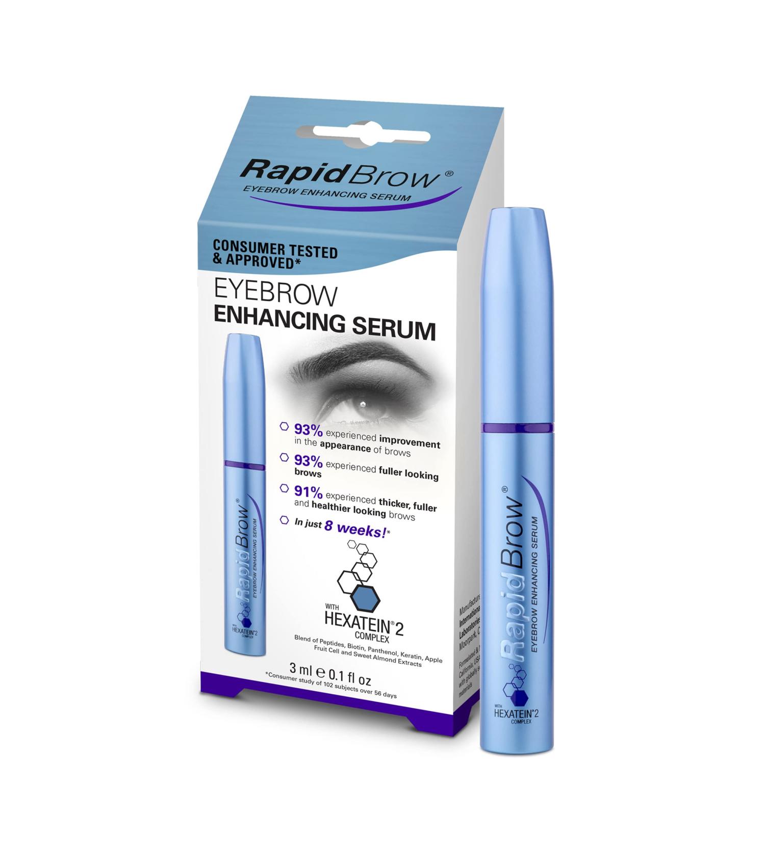 RapidBrow Eyebrow Enhancing Serum - 3ml | Fuller, Healthier Brows | Nourishing Formula with Visible Results - Buy Online on SooperMarket.com