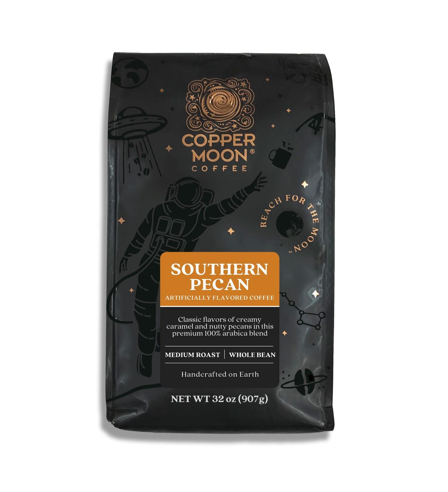 Copper Moon Whole Bean Coffee Southern Pecan Blend - Medium Roast 2 lbs - Buy Online on SooperMarket.com