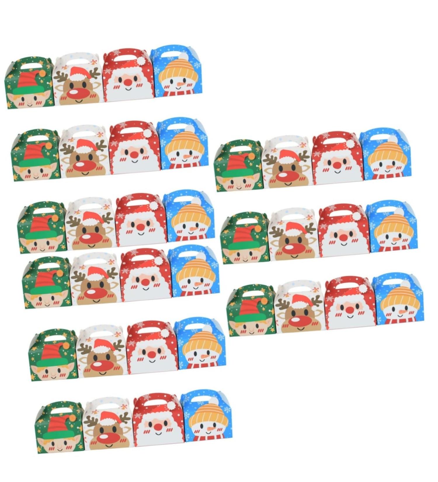ibasenice 36 Pcs Christmas Muffin Box Christmas Favor Boxes Xmas Goodies Container Holiday Cookie Boxes Christmas Storage Boxes Muffin Container Boxes Dessert Gingerbread House - Buy Online on SooperMarket.com