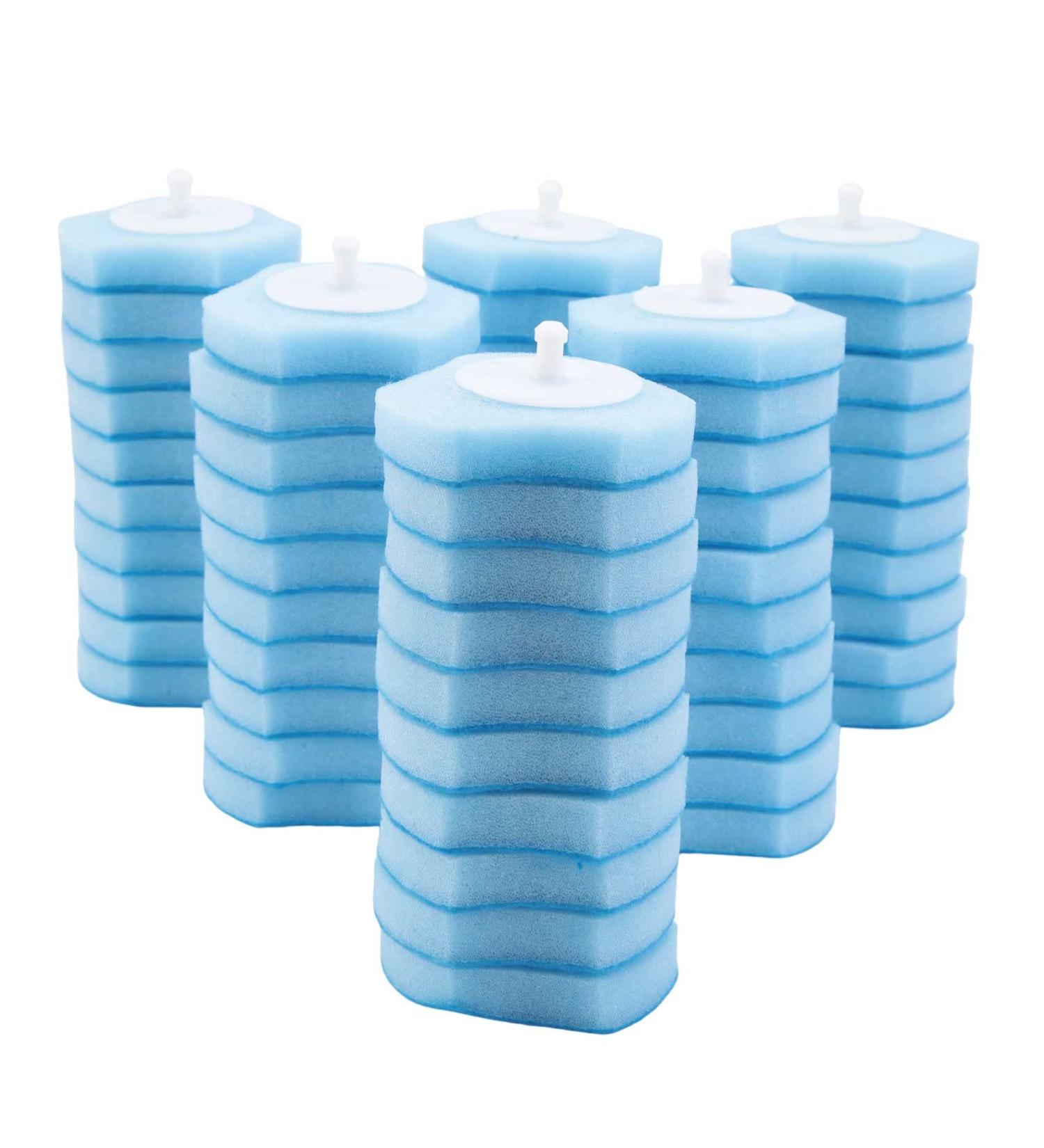 Knadgbft Disposable Toilet Cleaning System Disposable Toilet Flushable Refill Brush Flushable Refills - 60 Refills - Buy Online on SooperMarket.com