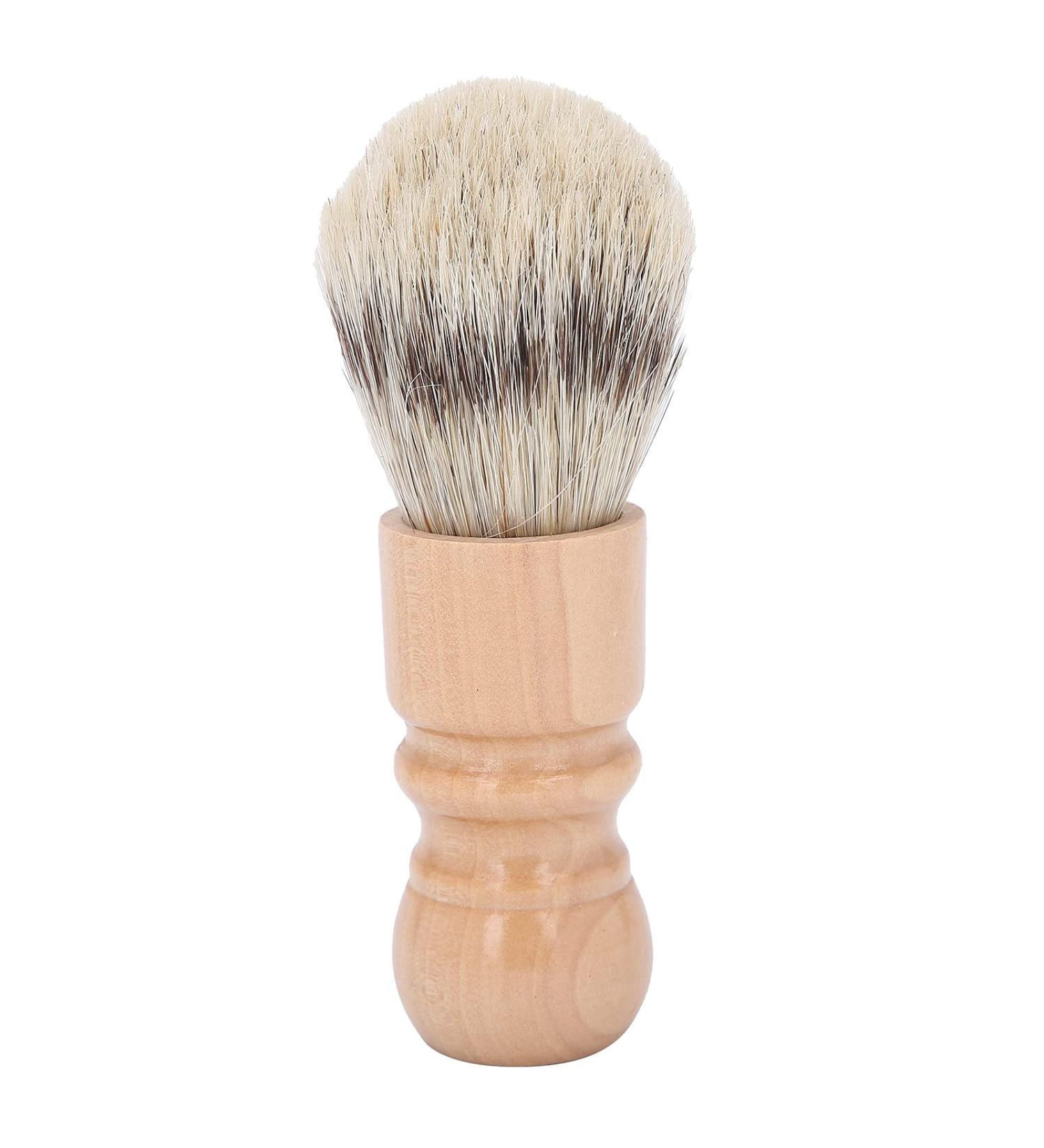 Premium Men's Shaving Brush - Foisy Bristle Portable Beard & Facial Cleaning Brush for Home & Salon Use - Buy Online on SooperMarket.com