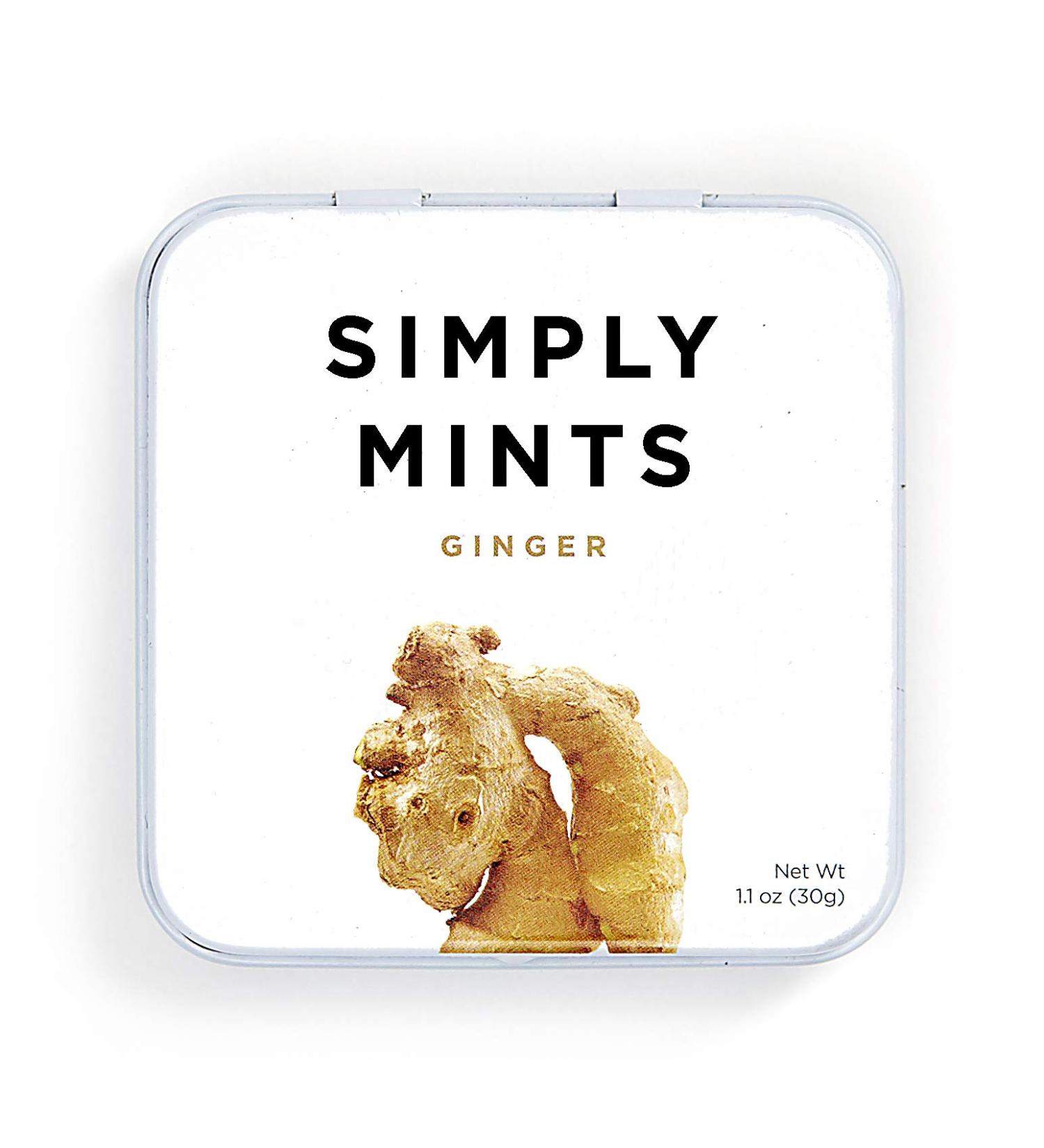 Simply Gum Ginger Mints - 1.1 OZ Fresh Ginger Flavor (Pack of 1) - Buy Online on SooperMarket.com