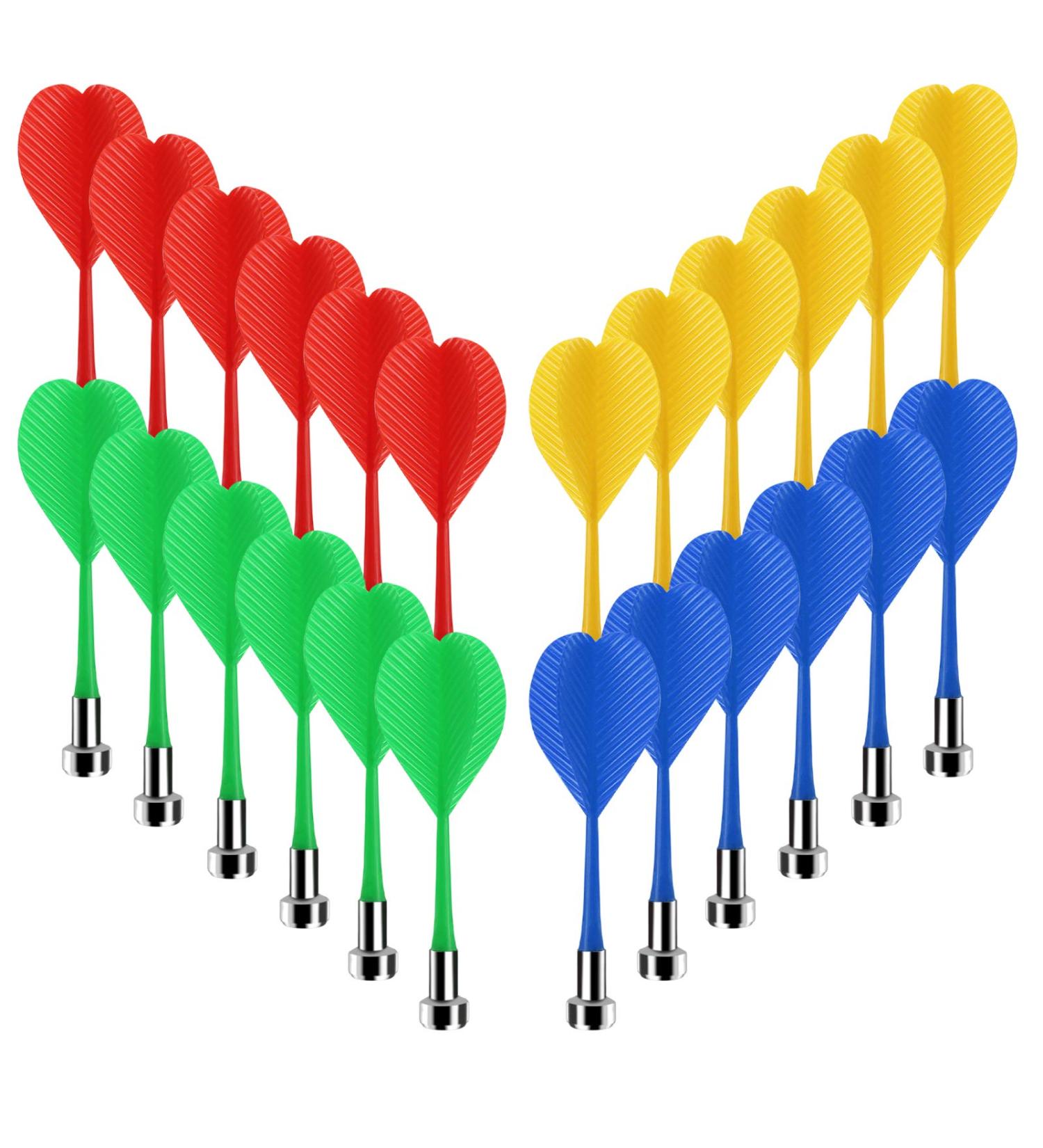 Accmor 36 Pcs Magnetic Darts for Magnet Dartboard - Red, Blue, Yellow, Green - Buy Online on SooperMarket.com
