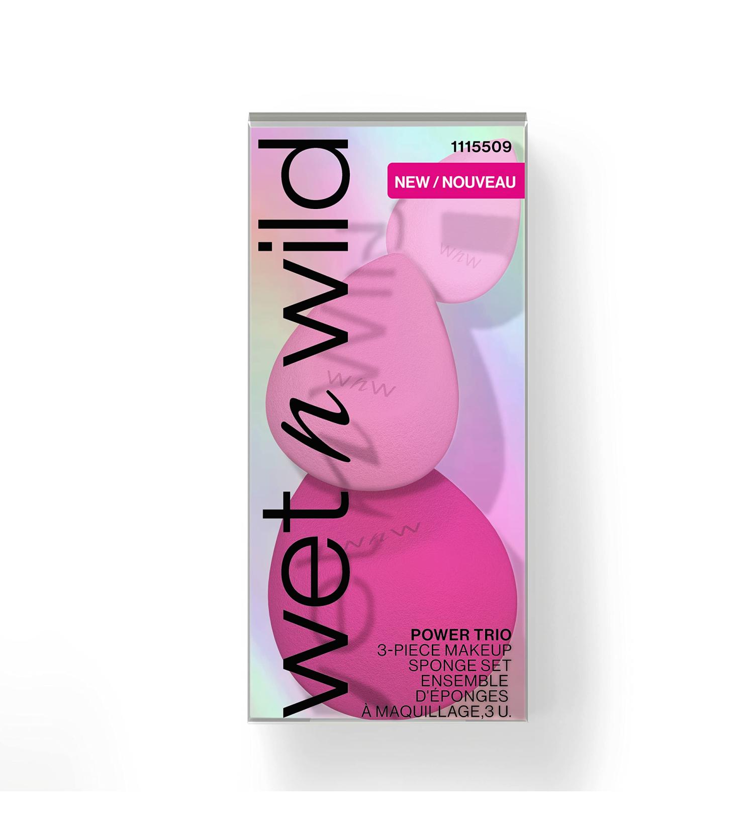Wet n Wild Power Trio: 3-Piece Beauty Blender Makeup Sponge Set - Buy Online on SooperMarket.com