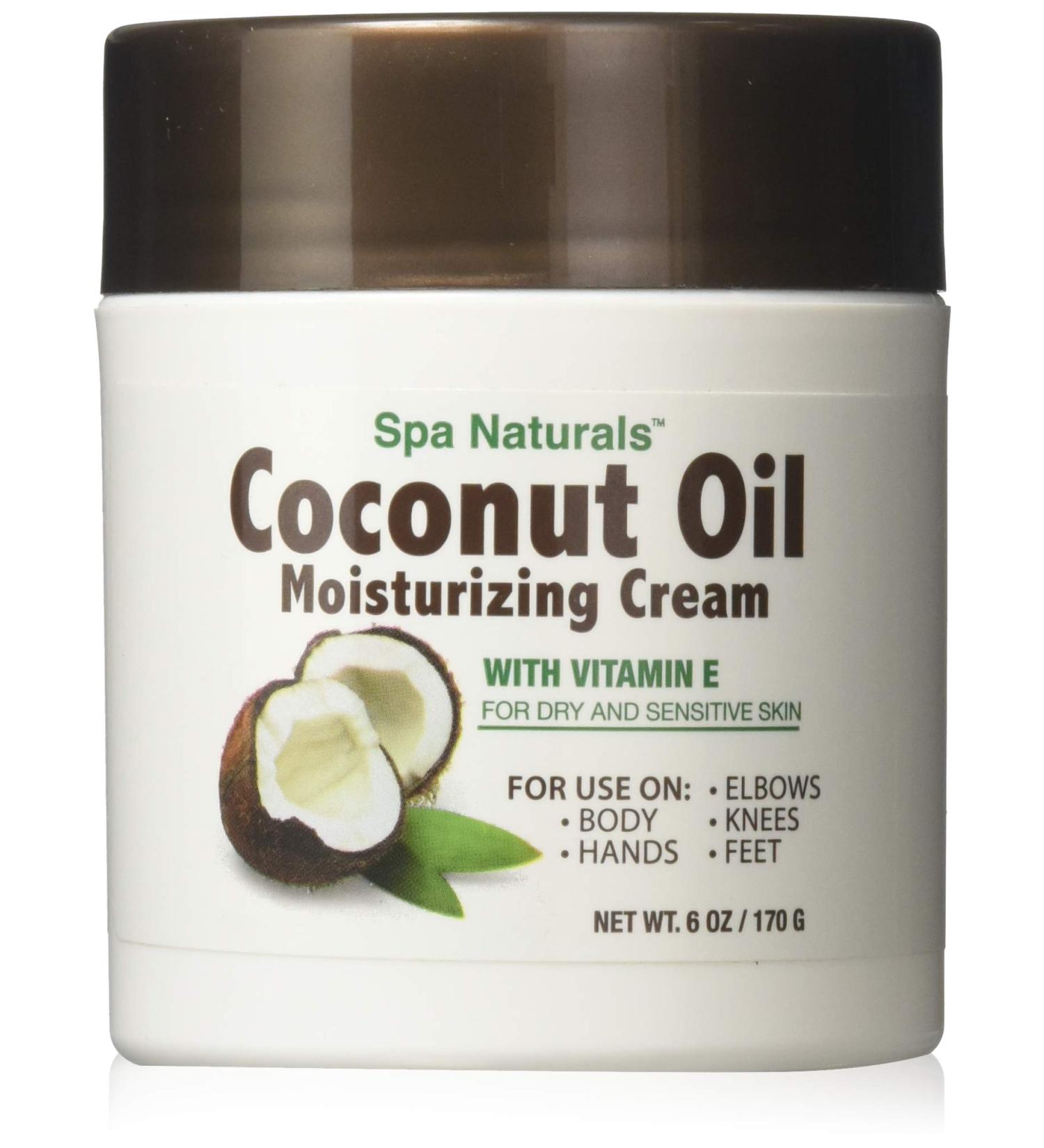 Spa Naturals Coconut Oil Moisturizing Cream with Vitamin E 6 oz.