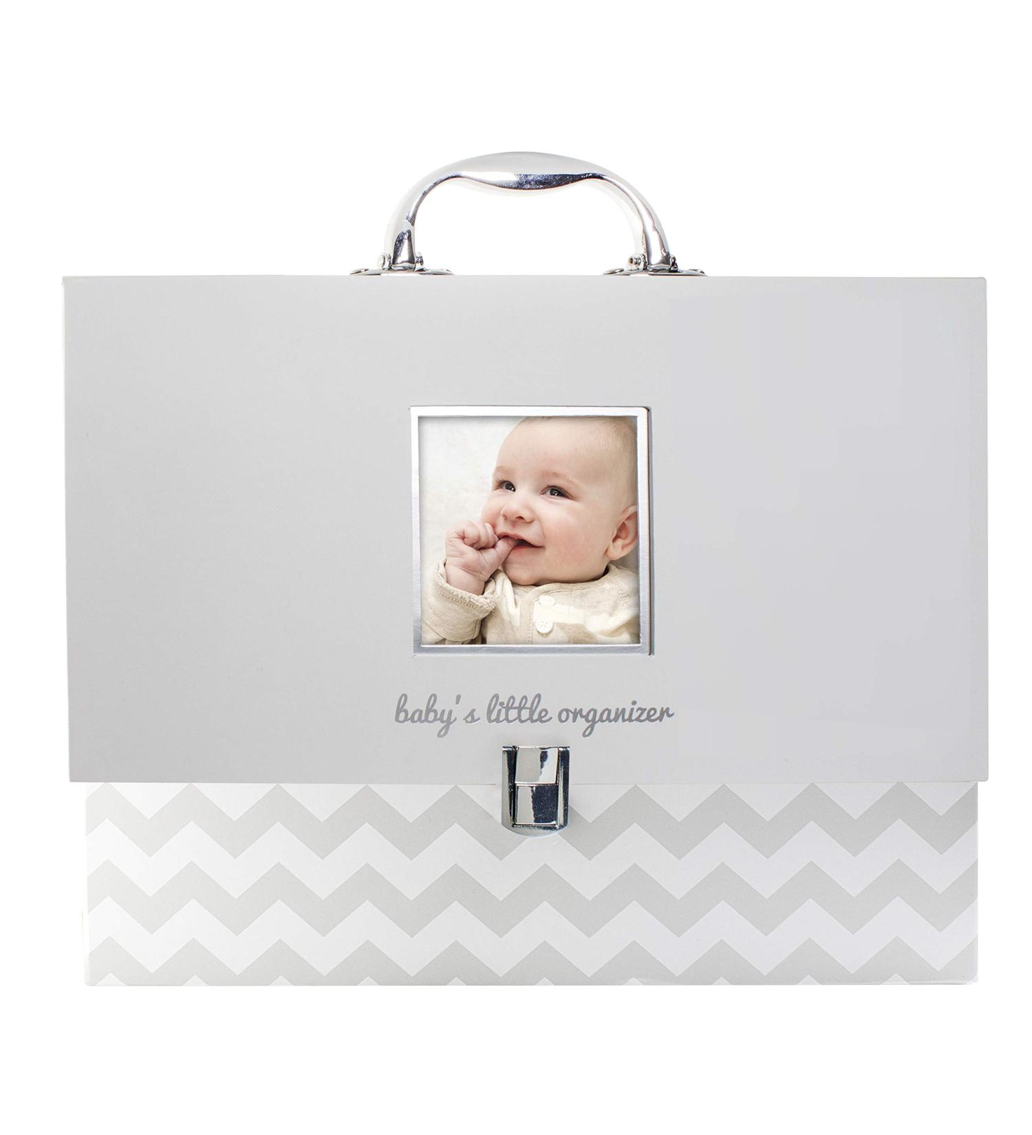 Pearhead Baby Document Organizer Briefcase - Gray Chevron | Perfect Gift for New Parents | Baby Shower Registry Essential - 1 Count - Buy Online on SooperMarket.com