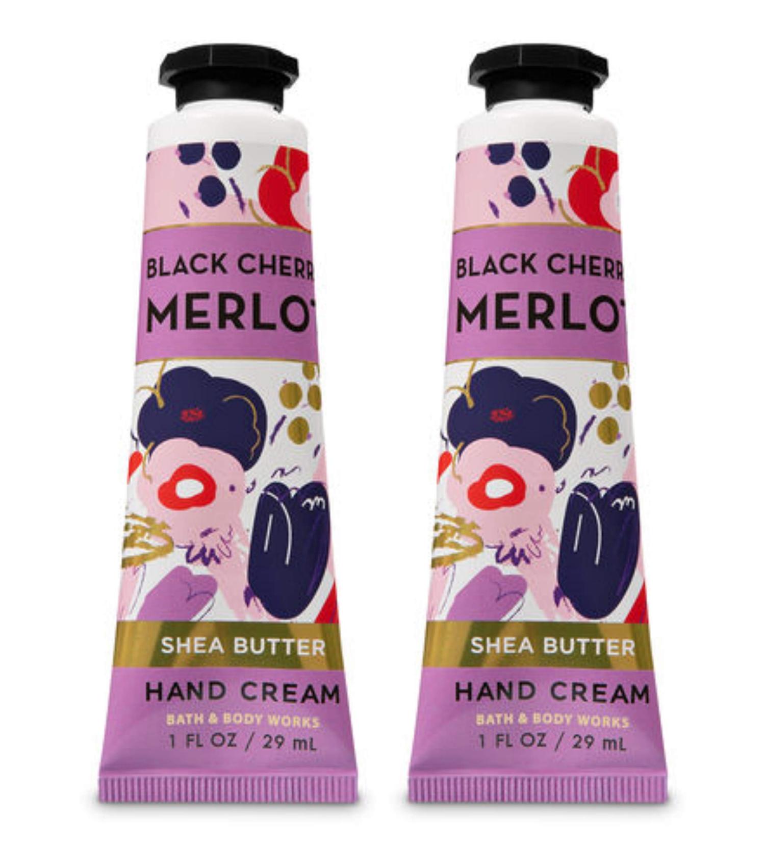 Bath And Body Works 2 Pack Shea Butter Hand Cream Black Cherry Merlot