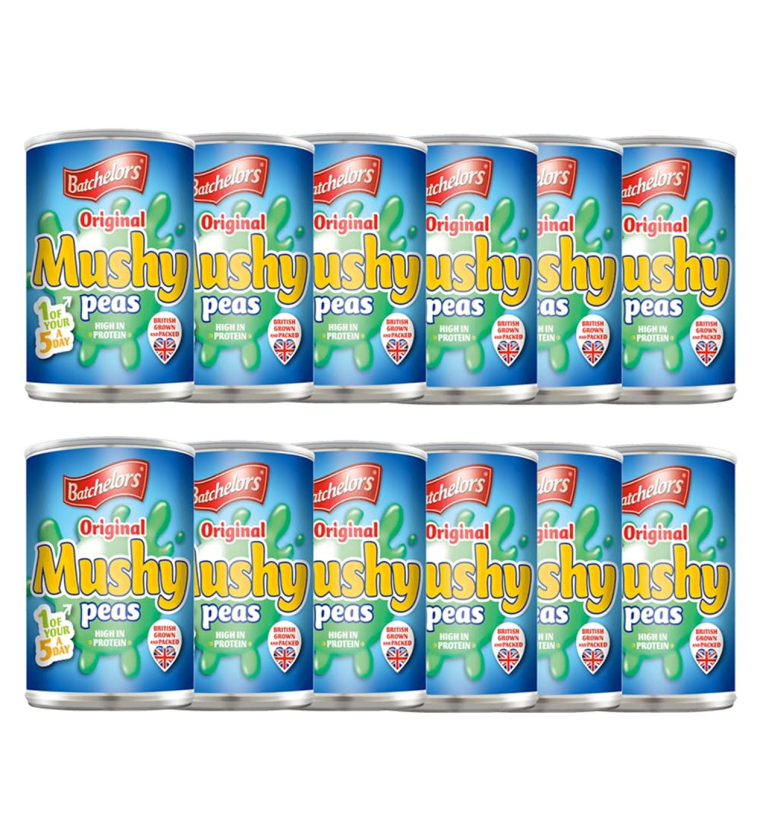 Batchelors Original Mushy Peas 12X 300G - Shop Internationally | Shestore24 - Buy Online on SooperMarket.com