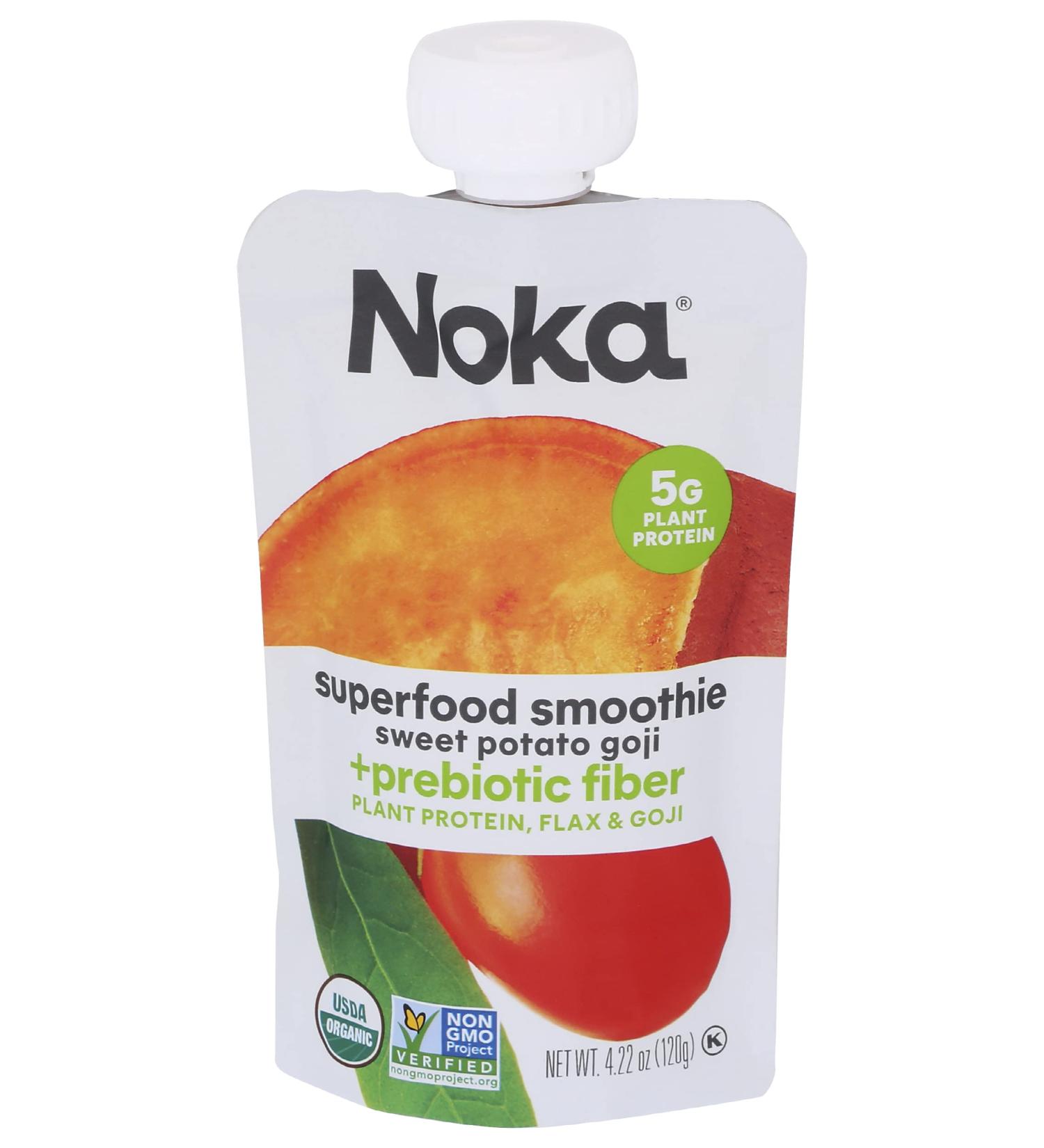 NOKA Organic Sweet Potato Goji Superfood Squeeze - 4.22 OZ | Healthy Snack - Buy Online on SooperMarket.com