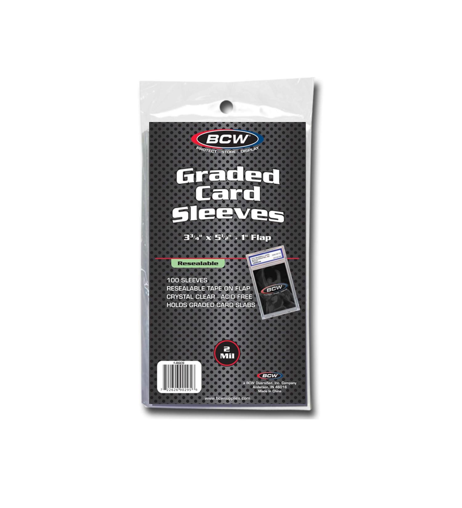 BCW 1-RGCS Resealable Graded Card Sleeves
