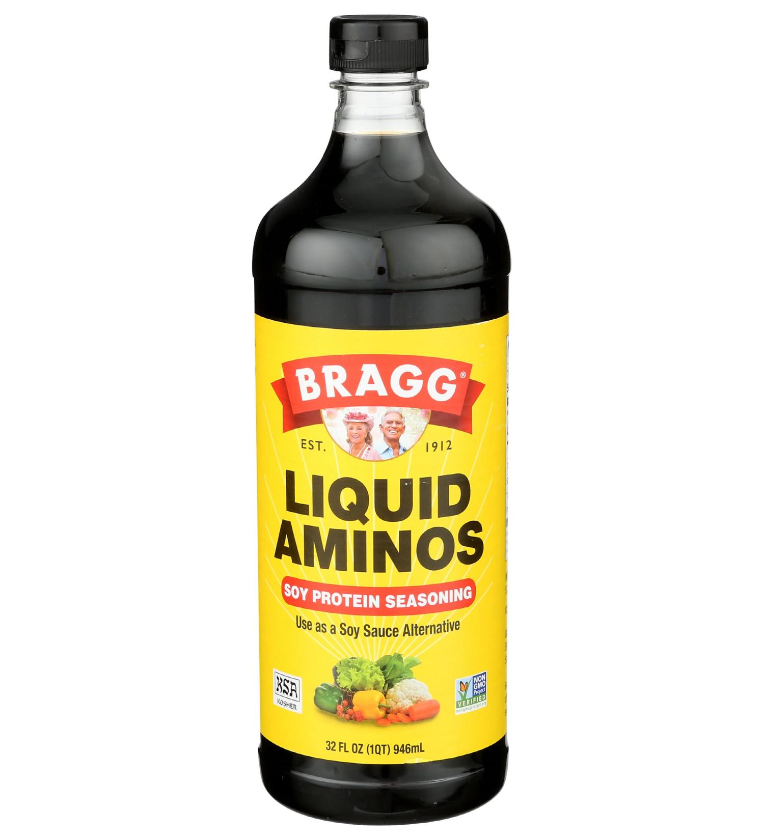 Bragg Liquid Aminos 32 oz - Natural Soy Sauce Alternative - Buy Online on SooperMarket.com