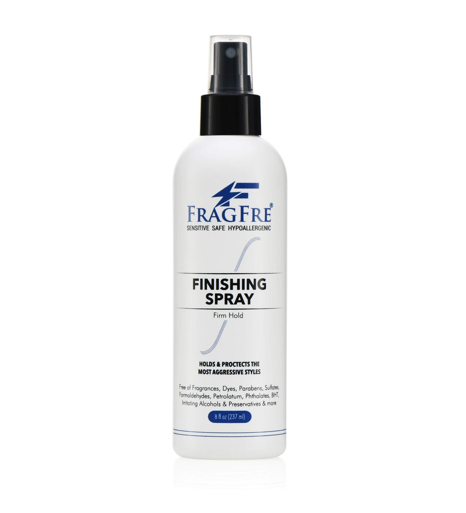 FRAGFRE Hair Finishing Spray Firm Hold 8 oz - Fragrance-Free Hypoallergenic Hair Spray for Sensitive Skin - Vegan, Parabens and Gluten-Free - Long-Lasting Style Protection - Buy Online on SooperMarket.com