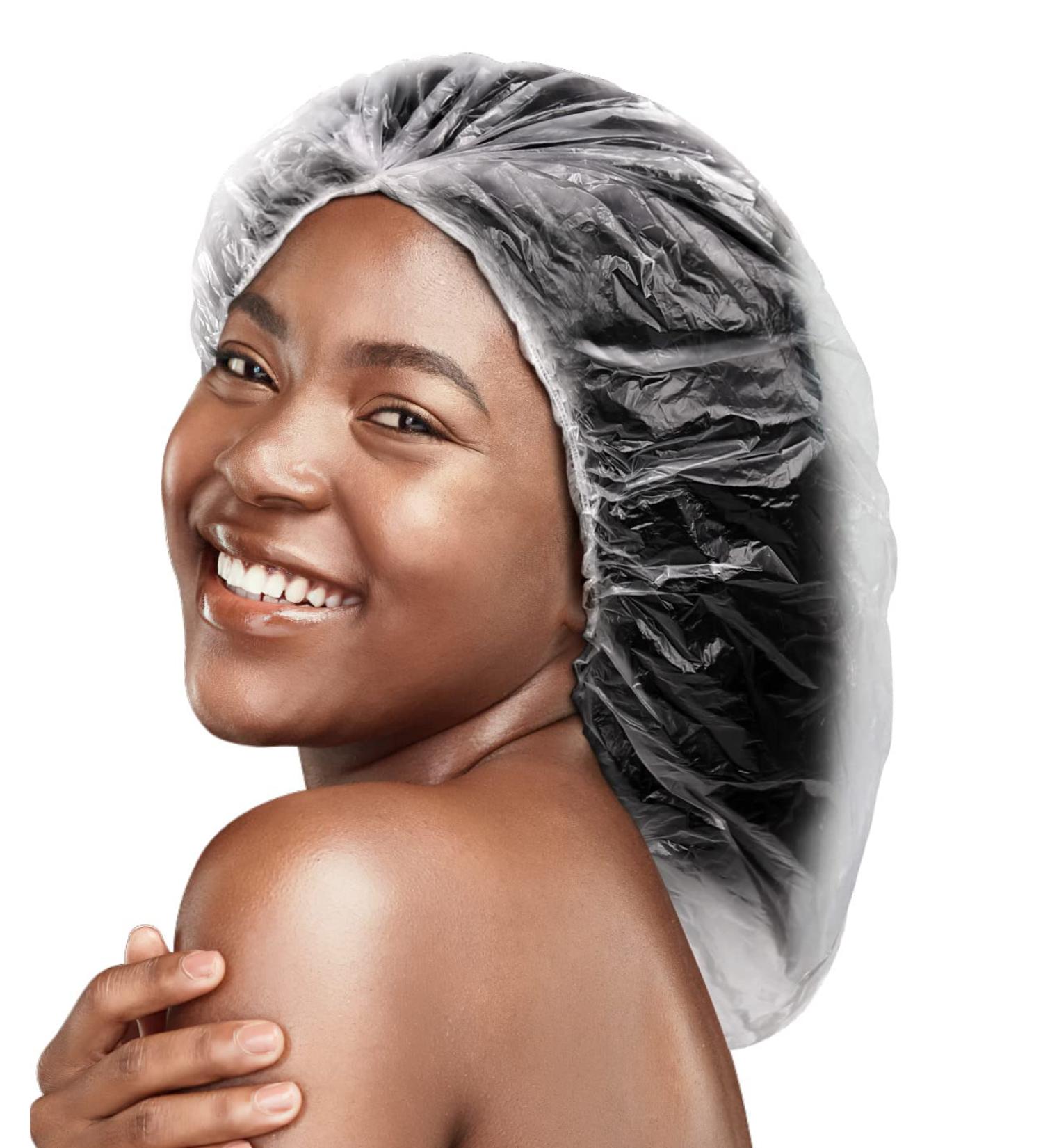 10Pcs XL Disposable Shower Cap for Long Braids & Dreadlocks - Oversized Processing Cap for Black Women - 10 Count - Buy Online on SooperMarket.com
