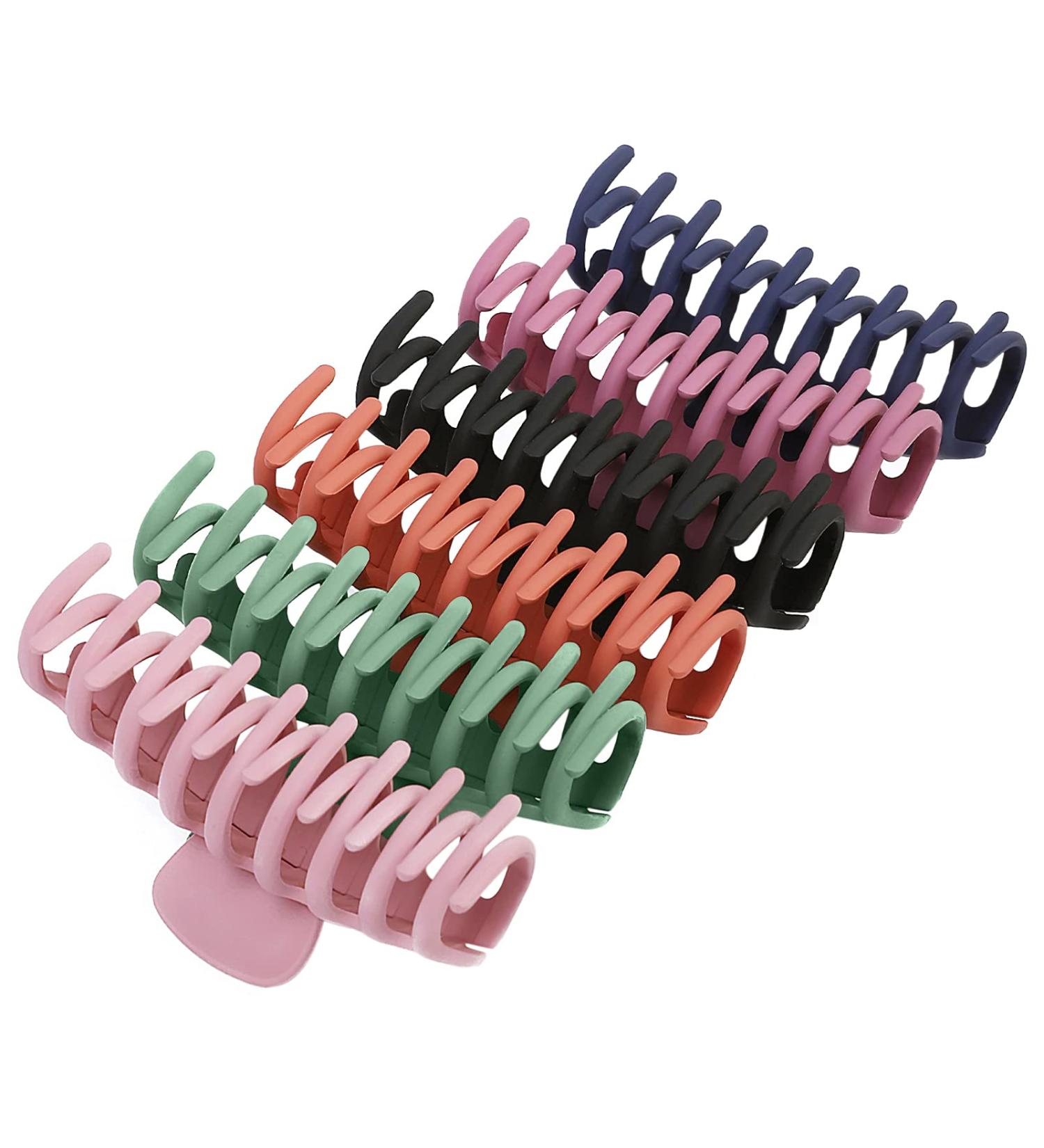 SYGY 6PCS Large Hair Claw Clips for Women - Nonslip Matte Strong Hold Banana Clips for Thick/Thin Hair - Fashion Jumbo Jaw Clips in 6 Colors - Buy Online on SooperMarket.com