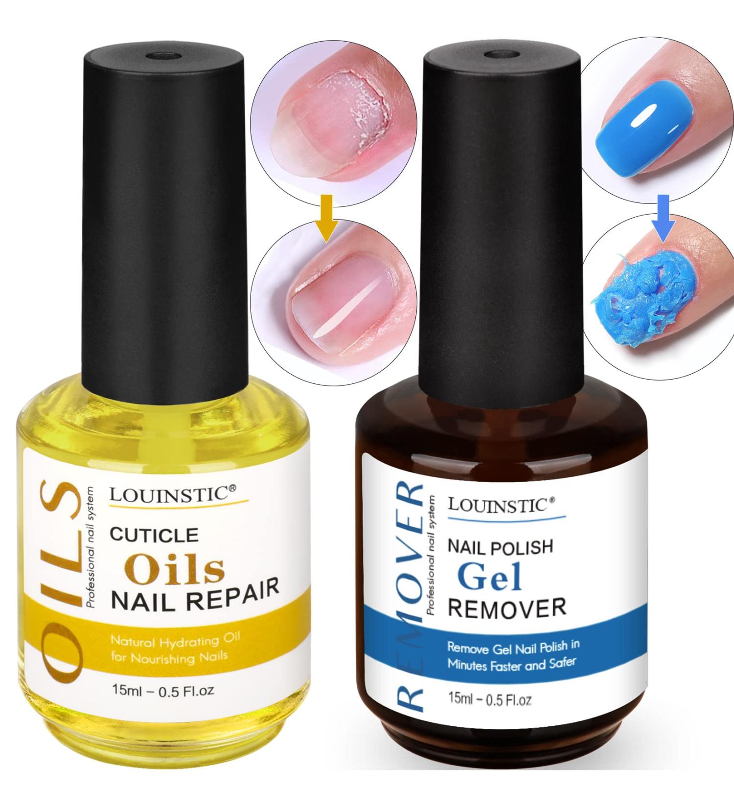 Louinstic Gel Nail Polish Remover with Cuticle Oil - Quick 3-5 mins Removal | Gel Nail Polish Remover - Buy Online on SooperMarket.com