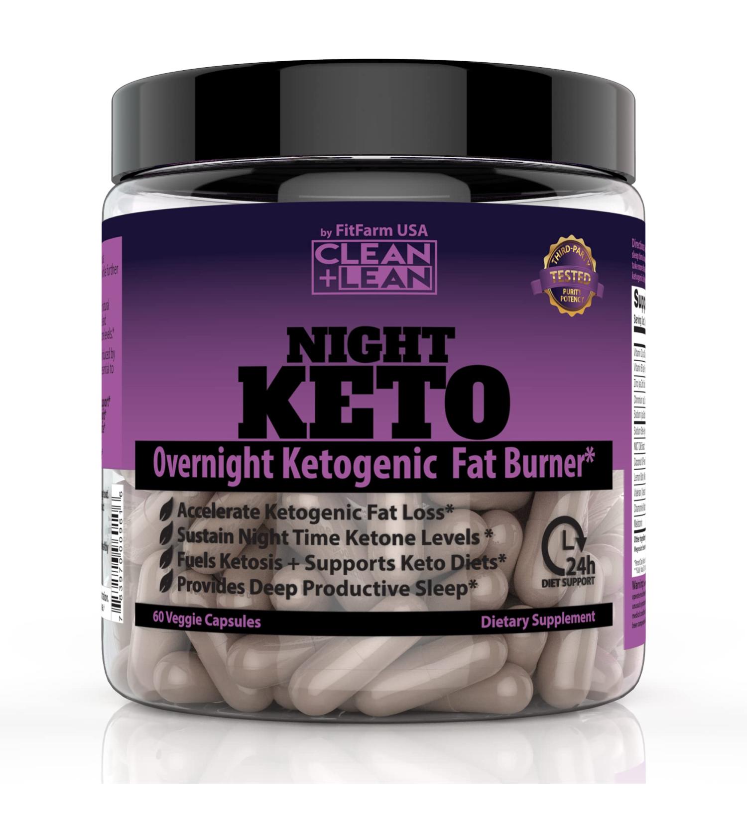 HERO SUPPLEMENTS Night Keto Overnight Formula with BHB MCT Melatonin Chamomile plus Vitamins and Minerals - Buy Online on SooperMarket.com