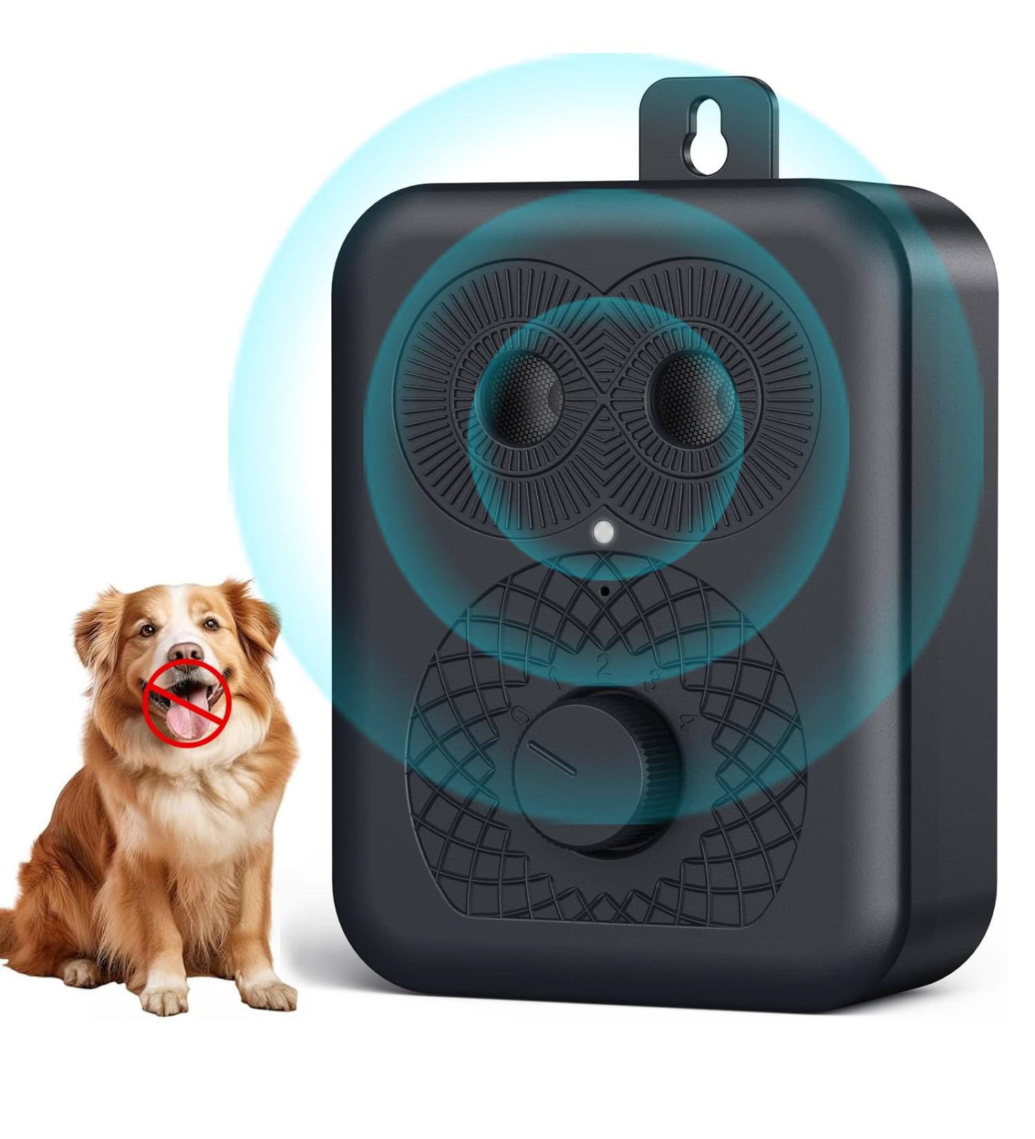 HXWEB Pet Anti-Bark Device for Dogs | 4-Level Ultrasonic Bark Control | Waterproof & Effective Anti-Bell Solution - Buy Online on SooperMarket.com