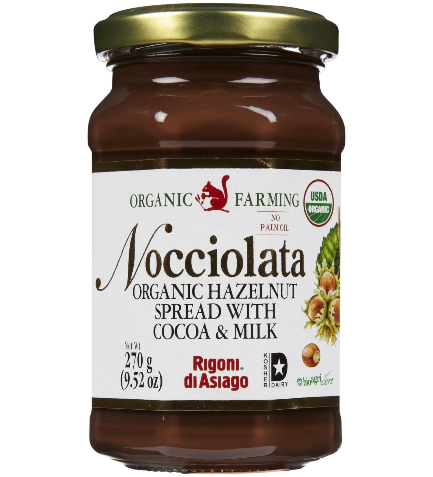 Nocciolata Organic Hazelnut Spread 9.52 oz - Premium Quality, All-Natural Ingredients (Pack of 1) - Buy Online on SooperMarket.com