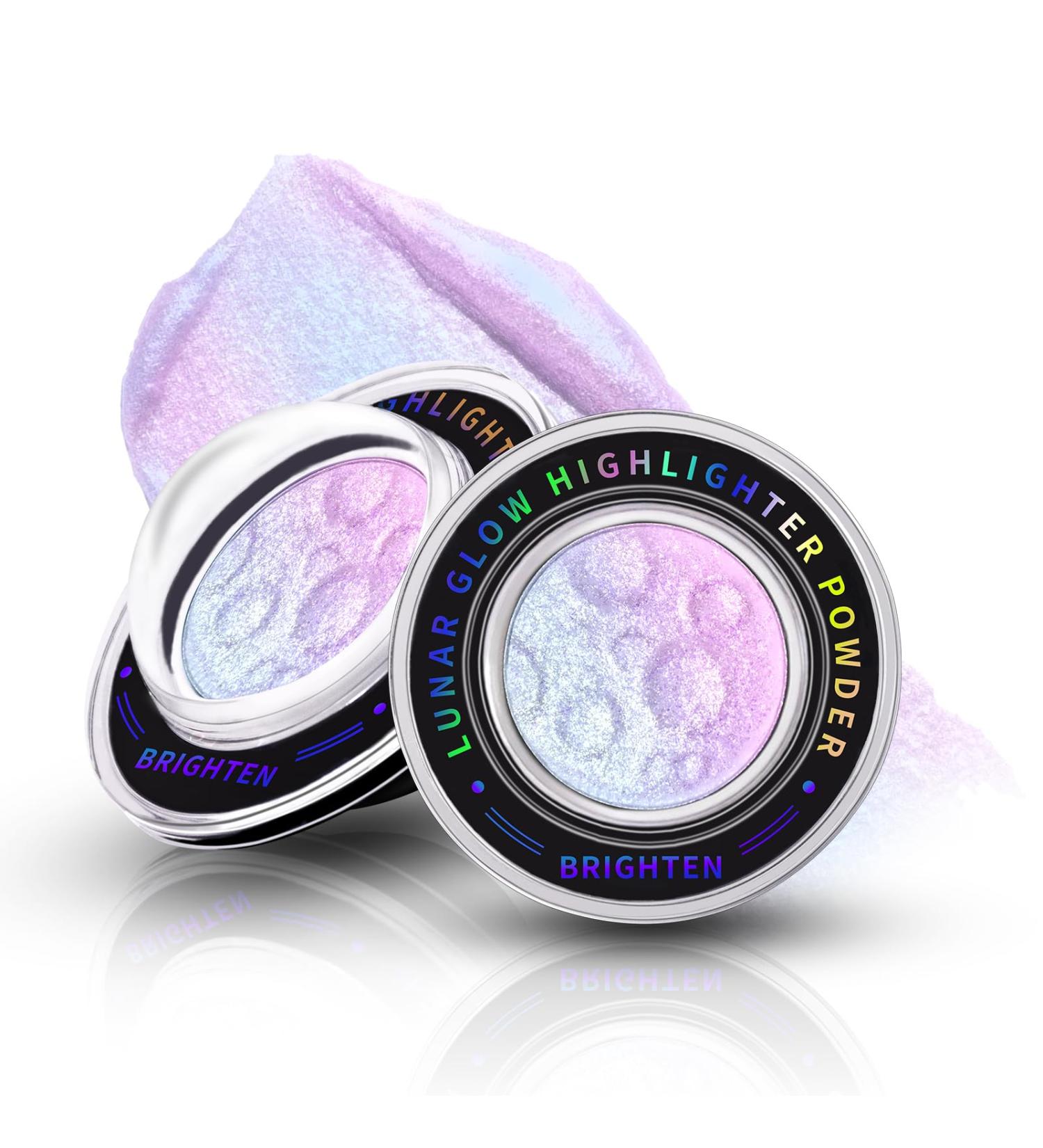 Chameleon Face Highlighter Palette - Multichrome Glitter Shimmer Makeup | Holographic Sparkle & Color Shifting Illuminator for Eyes - Buy Online on SooperMarket.com