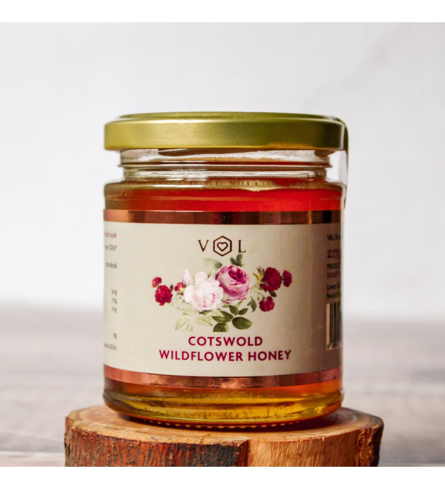 British Cotswold Wildflower Honey - Pure Natural British Honey Direct from the Producer (227g Jar) Wildflower 227 g (Pack of 1) - Buy Online on SooperMarket.com
