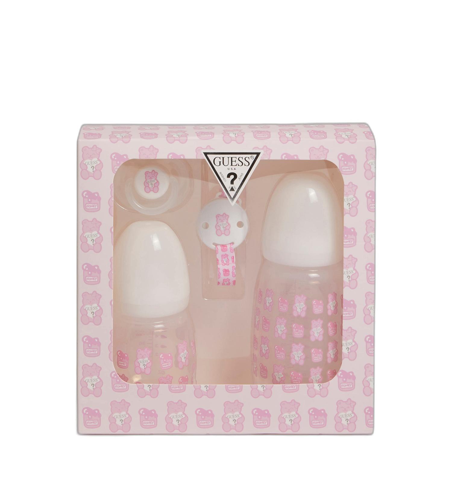 Set of 2 Baby Girl Bib rons with Pacifier & Bow - Guess | International Shipping Available - Buy Online on SooperMarket.com
