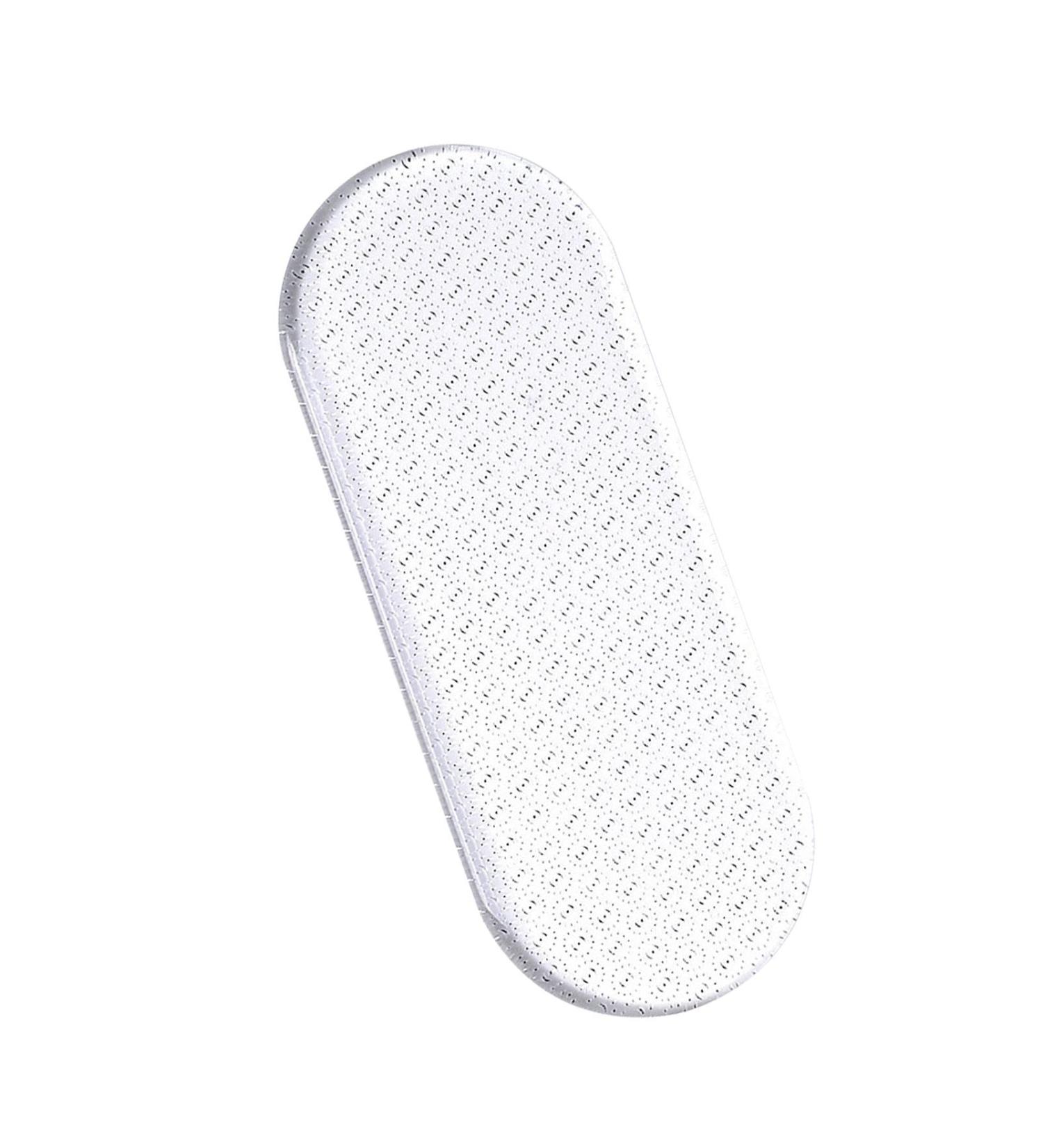 Visiblurry Heel File for Cracked Heels - Glass Callus Remover Dry Heels Skin Remover - Clear in-Shower Foot Scrubber Callus Remover Pedicure Foot File for Smoothing Feet Dead Skin - Buy Online on SooperMarket.com