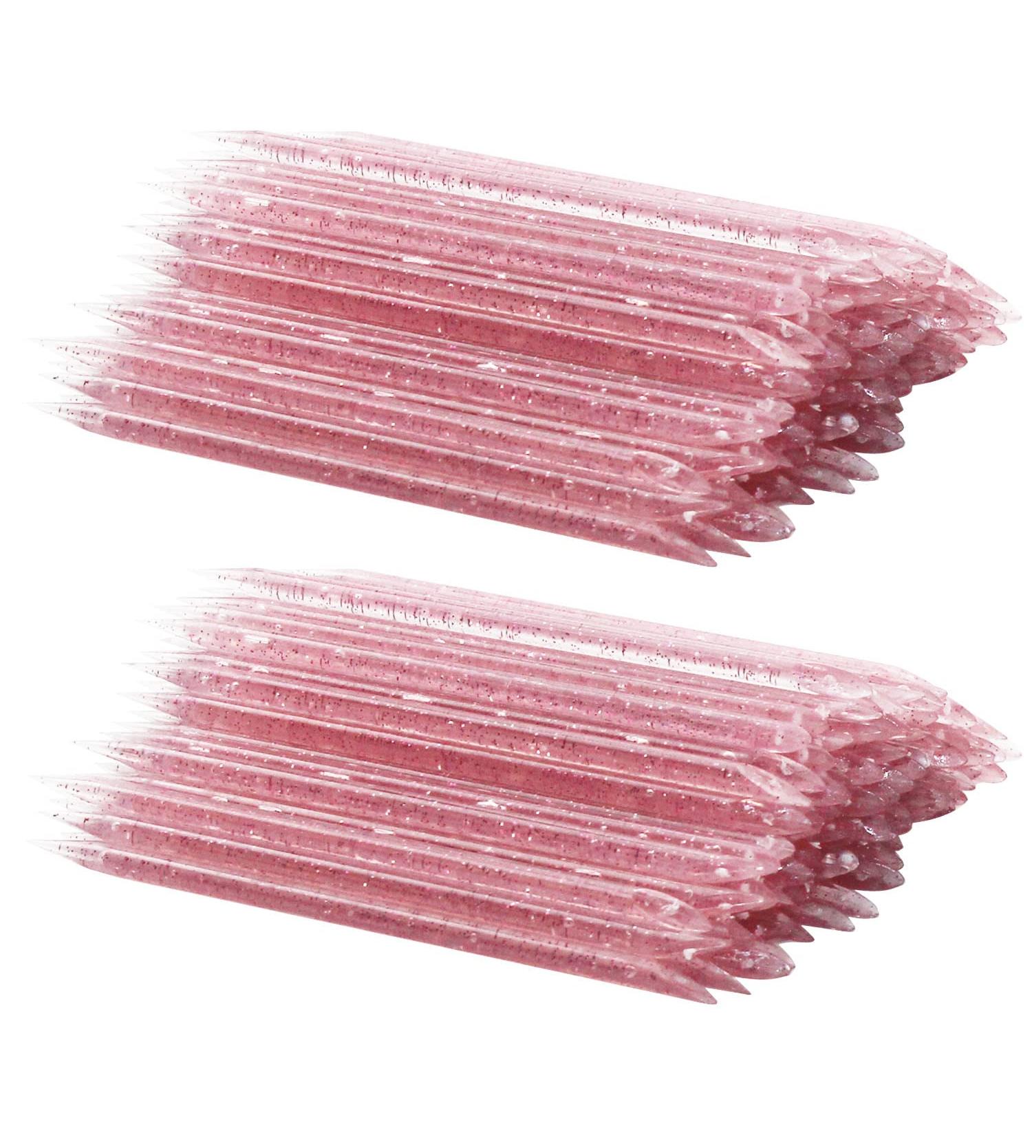200 PCS Pink Nail Stick Cuticle Pusher & Manicure Pedicure Sticks for Fingernail Care - Buy Online on SooperMarket.com