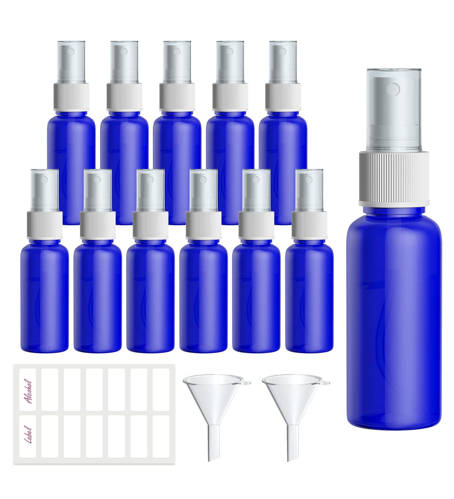 Buy Portable 12*30ml Refillable Spray Bottles - Perfect for Skin Care Essential Oils & Travel - Blue Atomizer - Buy Online on SooperMarket.com