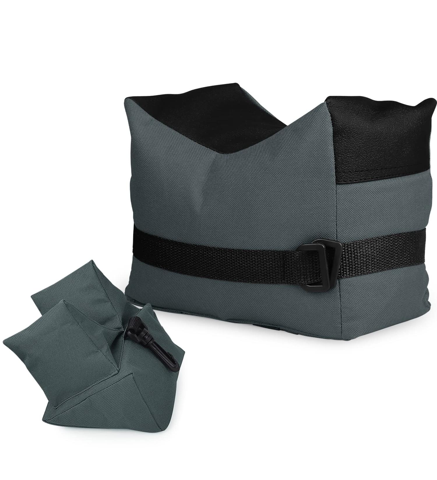 Twod Outdoor Shooting Rest Bags - Front & Rear Support SandBag Stand for Gun Rifle Shooting - Gray - Buy Online on SooperMarket.com
