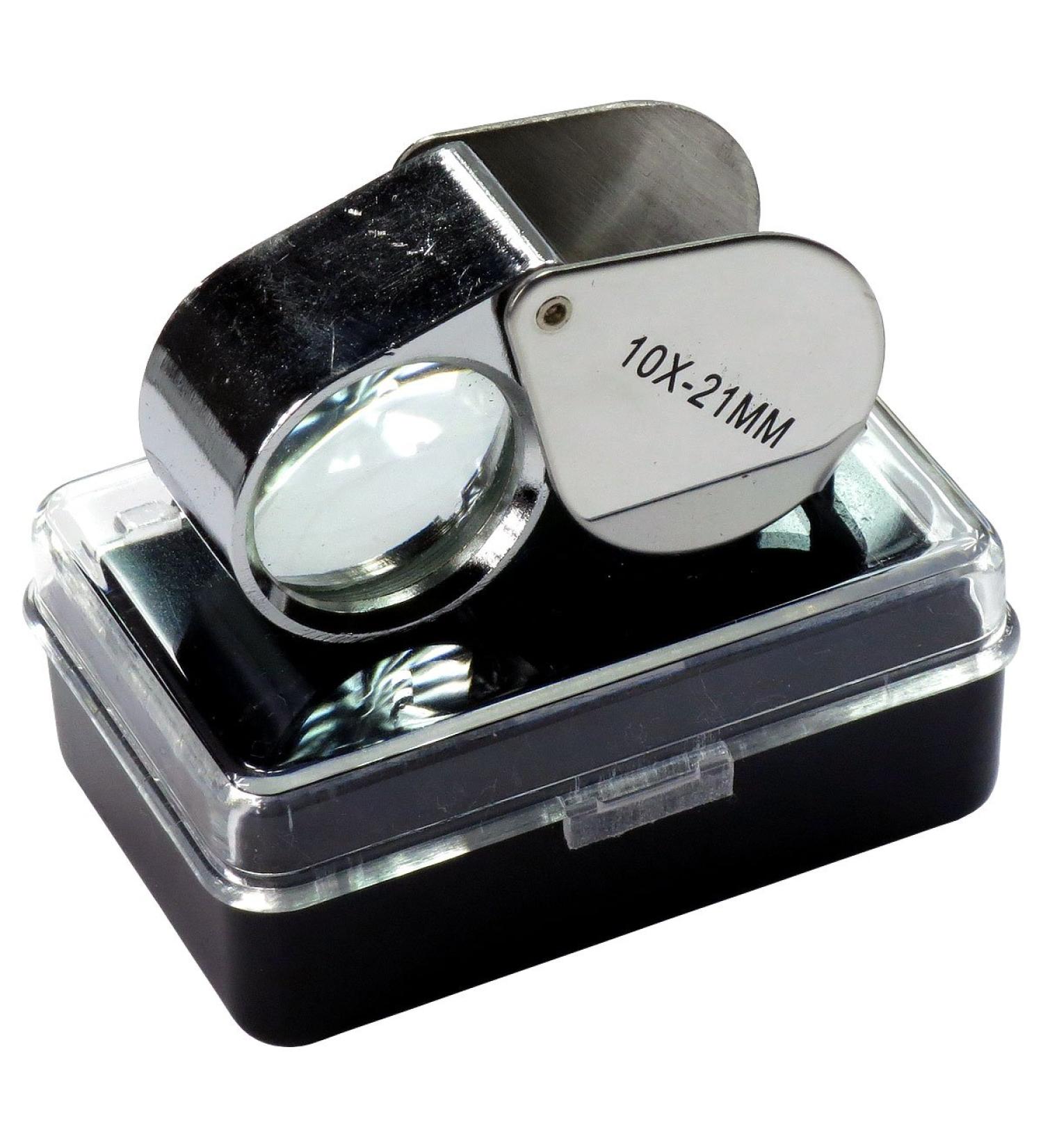 HTS 202A0 10x 21mm Stainless Steel Jeweler's Singlet Loupe - Premium Quality Magnifier - Buy Online on SooperMarket.com