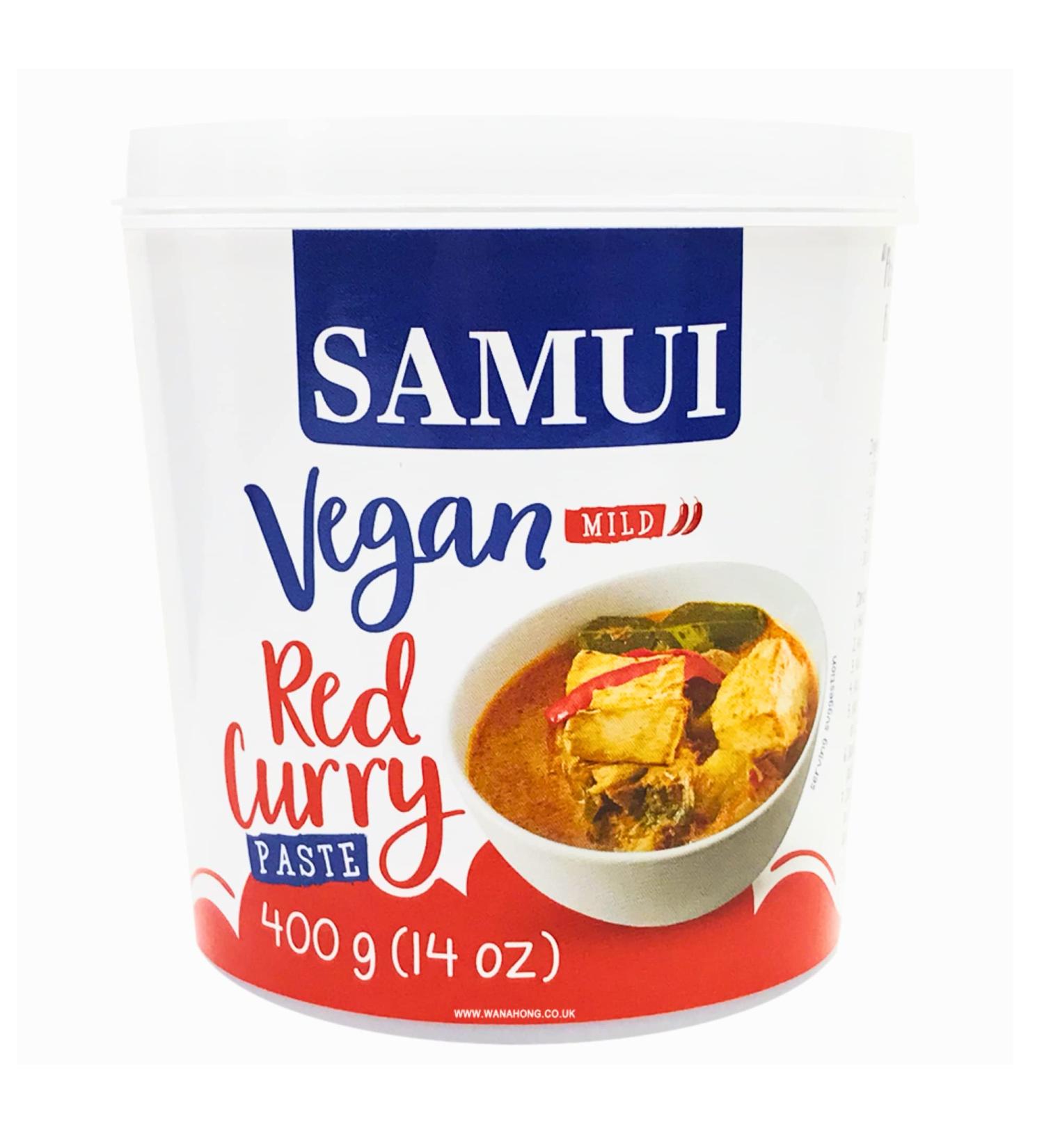 Samui Vegan Thai Red Curry Paste Sauce for Cooking 400g - Buy Online on SooperMarket.com