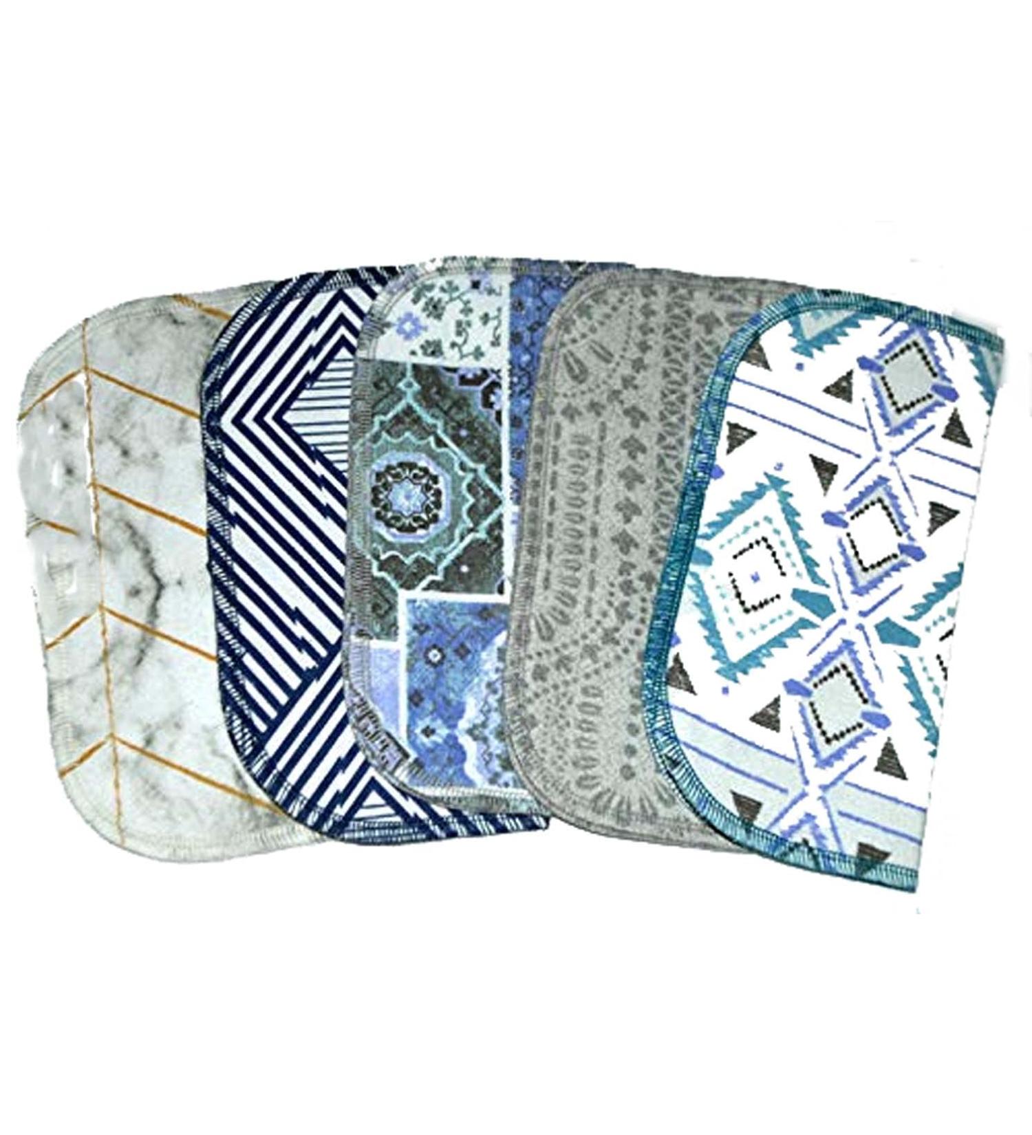 Moroccan Tile Flannel Kids Lunchbox Napkins 8x8 5 Pack - Washable & Reusable - Buy Online on SooperMarket.com