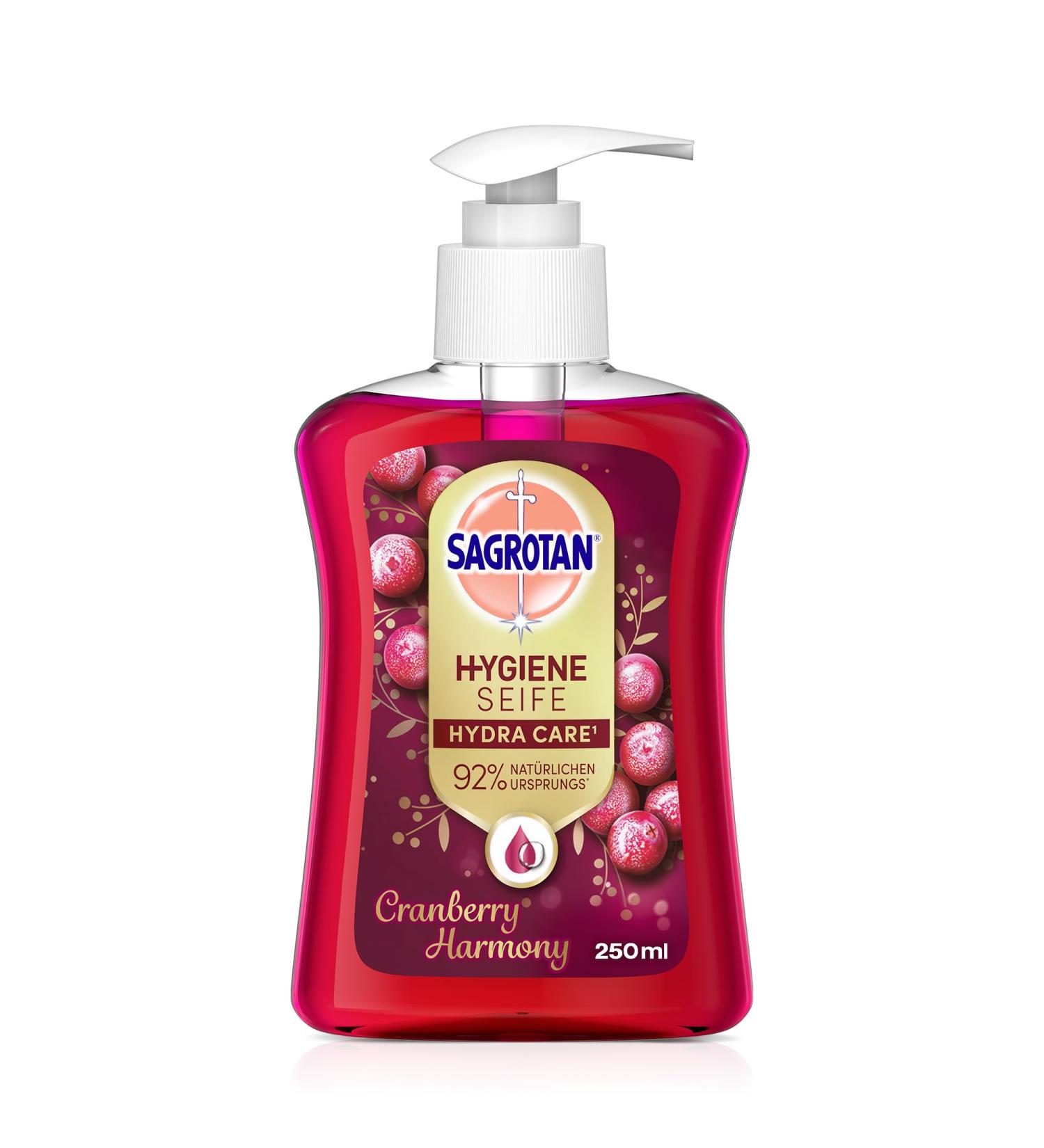 Sagrotan Hand Soap Cranberry Limited Edition - 6 x 250ml Value Pack | Premium Liquid Soap for Healthy Hands - Buy Online on SooperMarket.com