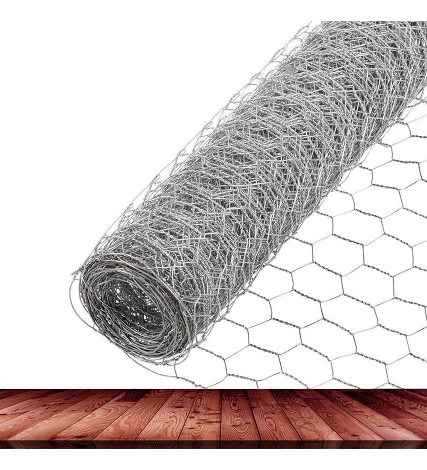 DoubleWood Chicken Wire Net for Craft Projects 3 Sheets Galvanized Hexagonal Wire Mesh Fence 13.7 Inches x 40 Inches Mesh10 Feet (13.7 x 40 Inches - 3 Sheets) - Buy Online on SooperMarket.com