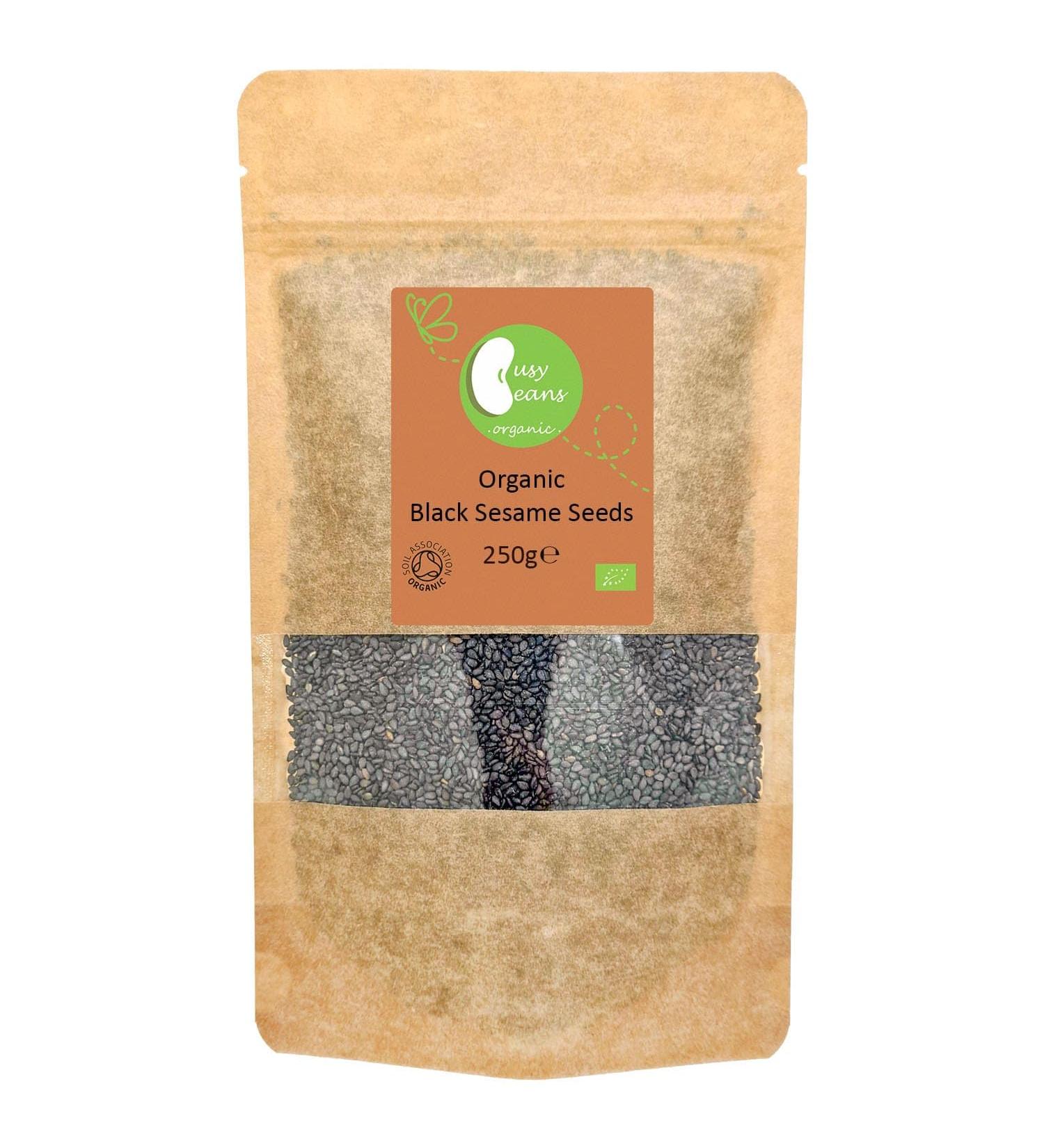 Organic Black Sesame Seeds - Certified Organic - by Busy Beans Organic (250g) - Buy Online on SooperMarket.com