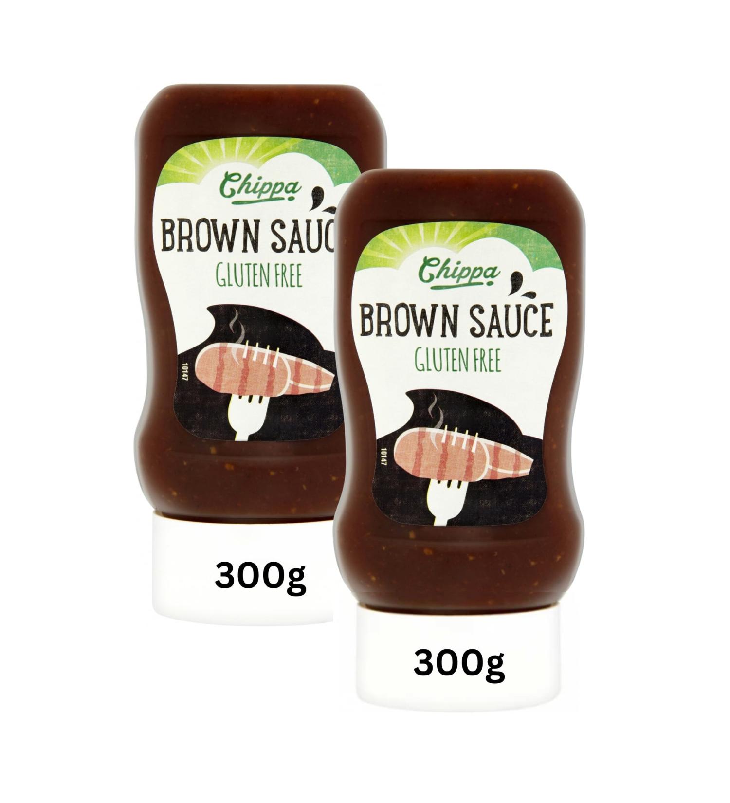 Gluten Free Brown Sauce Bundle Containing Chippa Brand Gluten Free Brown Sauce 2 x 300g Squeezy Bottles - Buy Online on SooperMarket.com