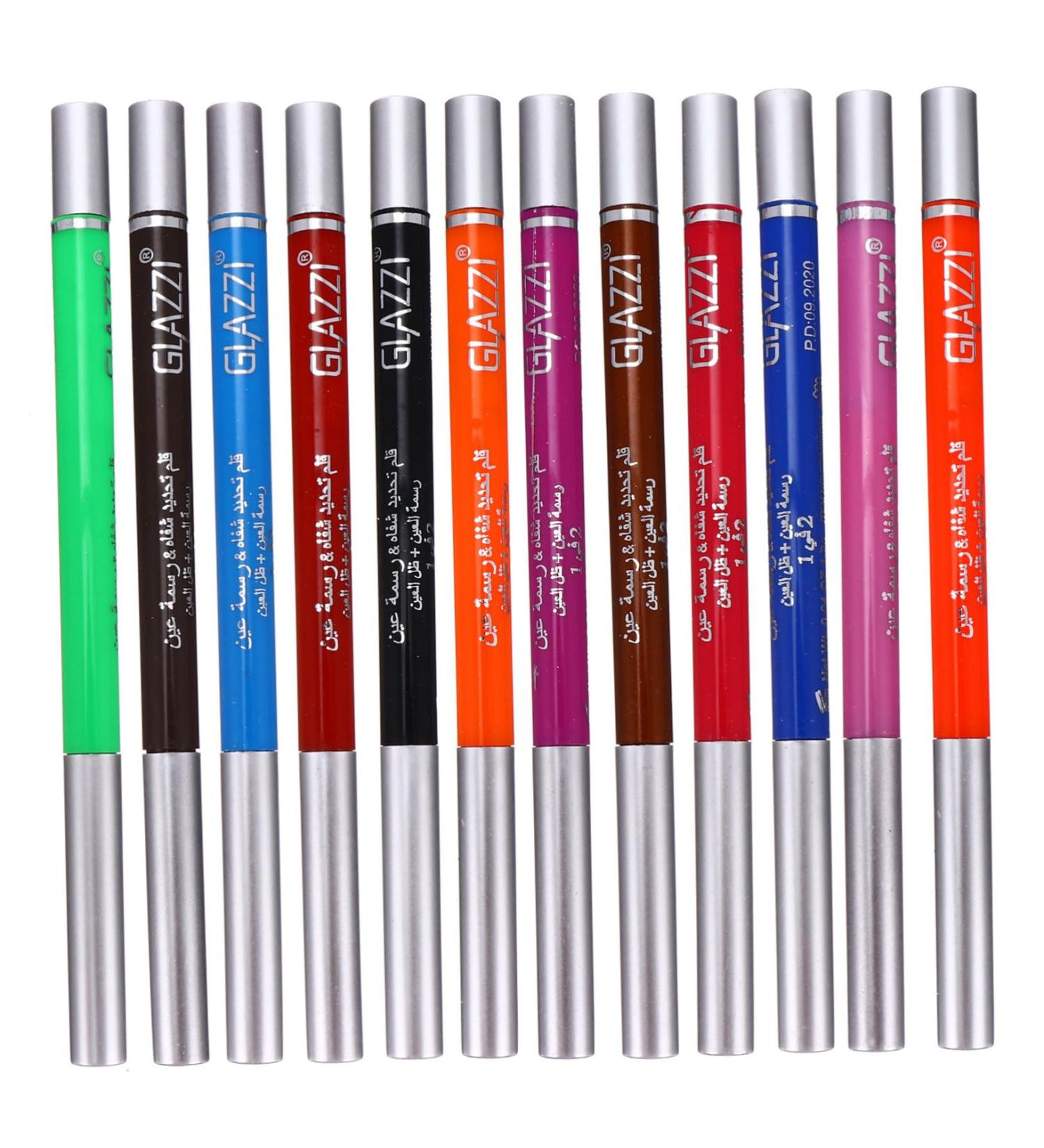Gogogmee 12 Pcs 1 Set Shadow Set Eyeliner Stickers Colored Eyeliners Eyeliner Kit Colorful Plastic - Buy Online on SooperMarket.com