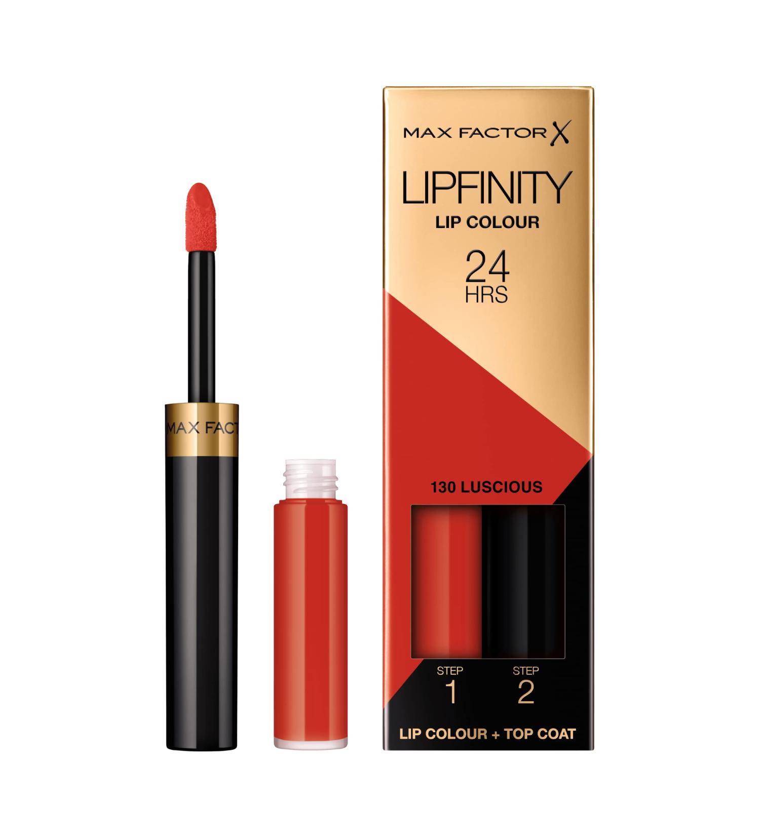 Max Factor Lipfinity Long-Lasting Two Step Lipstick - 13 Luscious 4.2g, 2 Count - Pack of 1 - Buy Online on SooperMarket.com