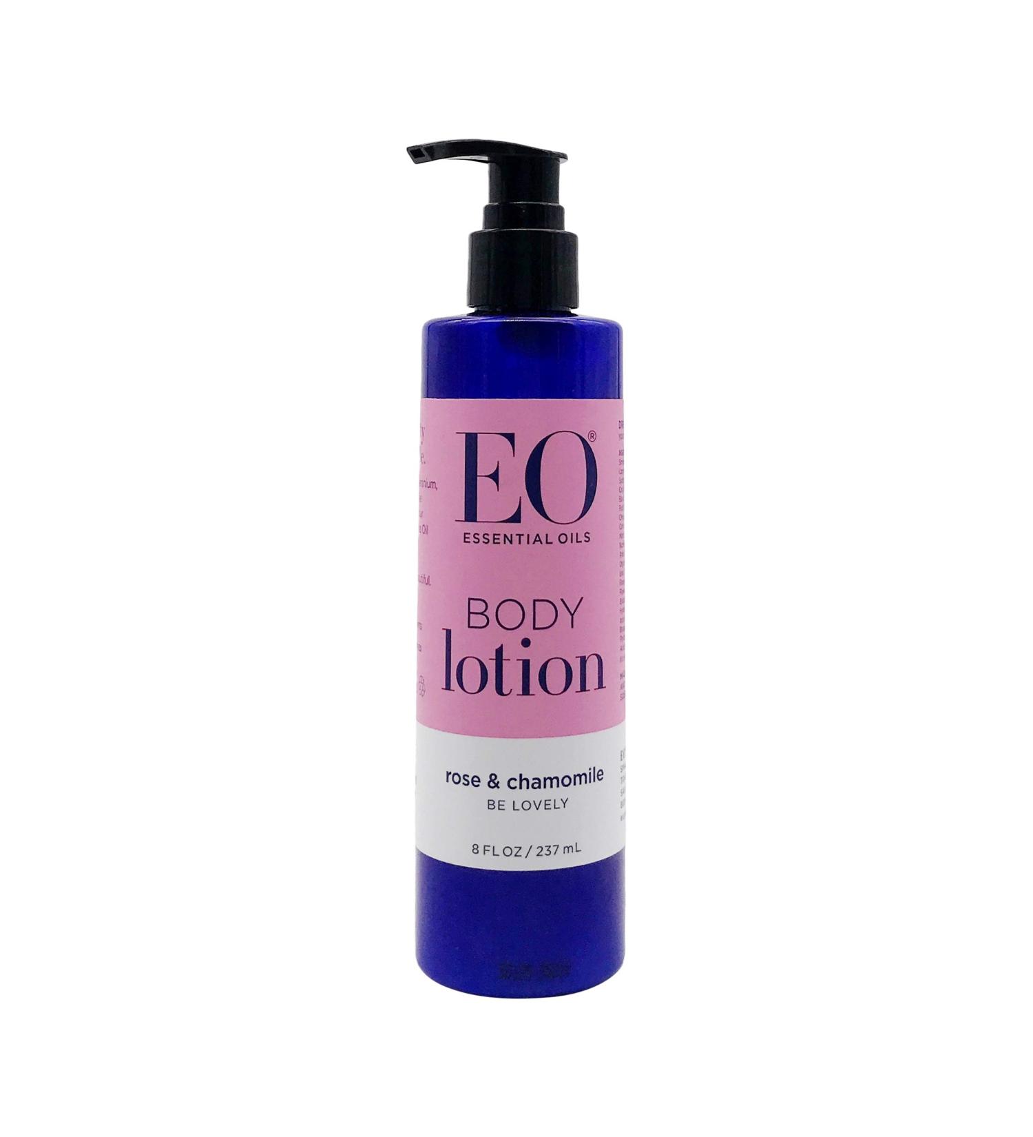 EO Products Body Lotion - Rose & Chamomile 8 fl oz | Nourishing Skin Moisturizer - Buy Online on SooperMarket.com