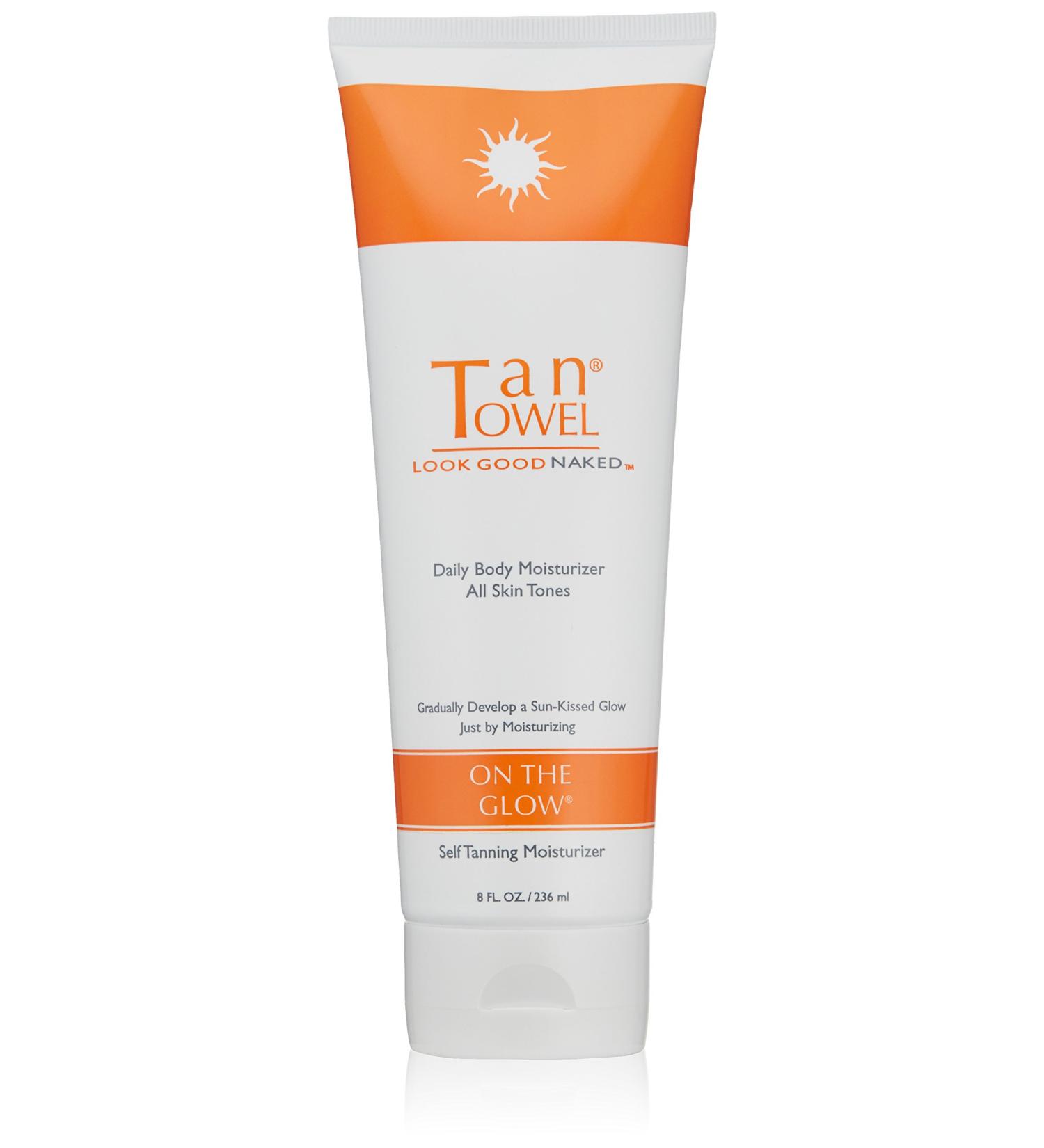 Tan Towel On The Glow Body Moisturizer  8 Fl Oz