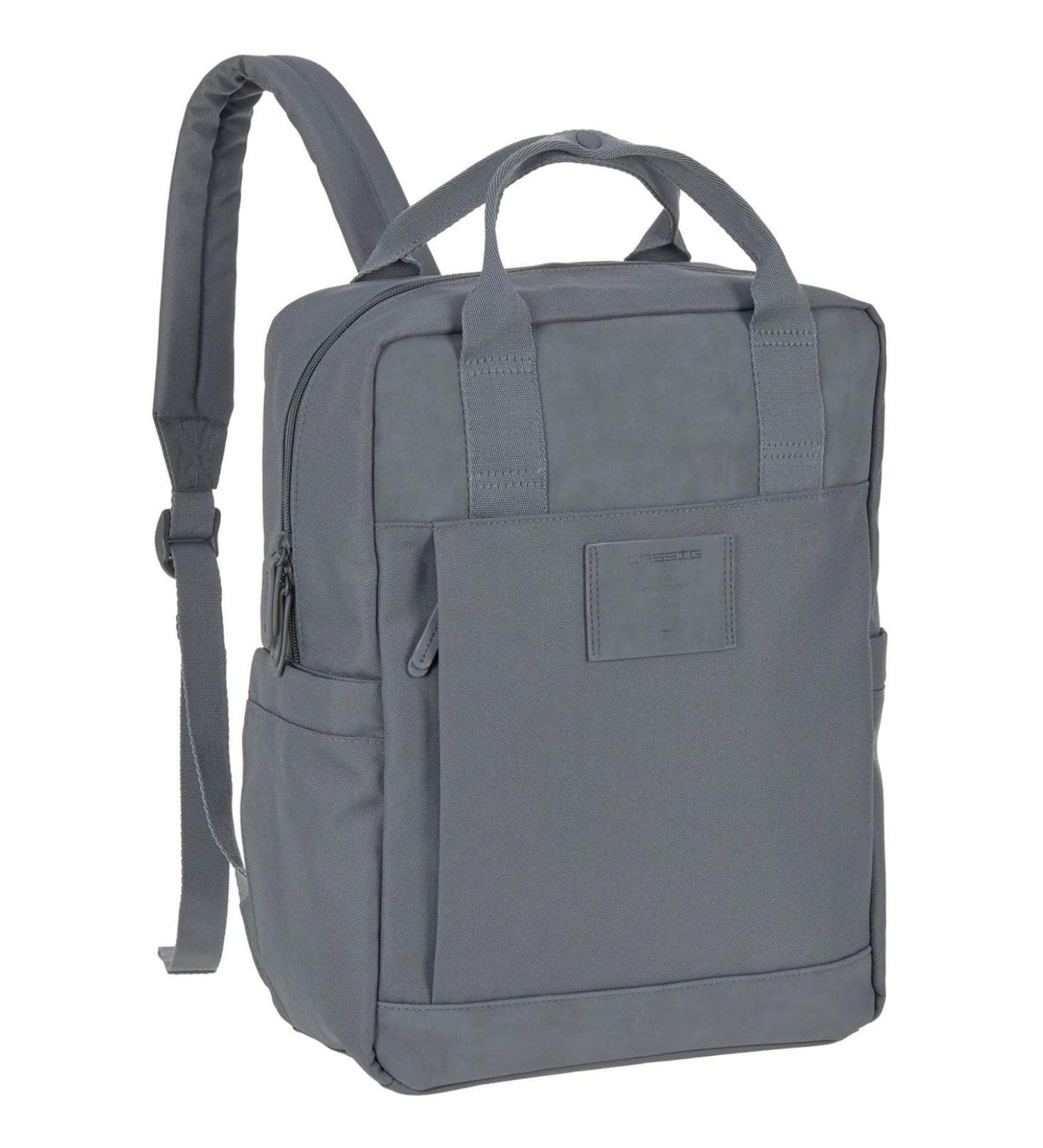 GRE VIDAL Anthracite Casual Baby Changing Bag - Sustainable Diaper Bag Backpack with Diaper Pad Stroller Attachment & Bottle Holder - Shop Internationally - Buy Online on SooperMarket.com