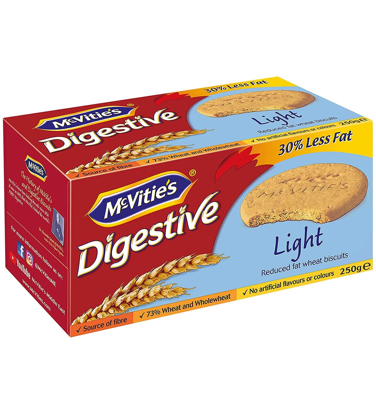 McVitie's Digestive Biscuits The Light One - 250 g (Pack of 1) - Buy Online on SooperMarket.com