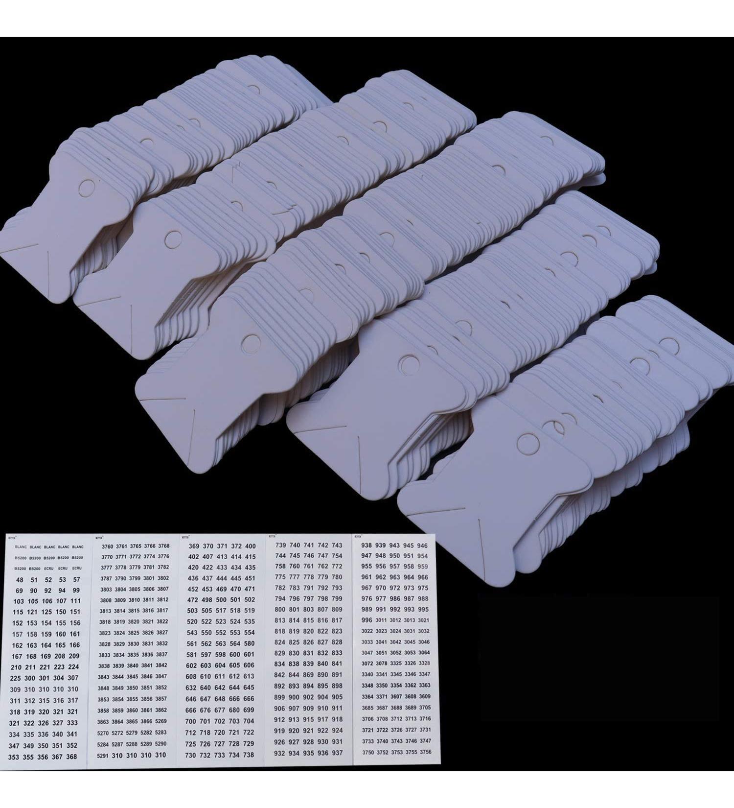 520 Pack Floss Bobbins with 500 Labels - Ideal for Needlepoint & Craft Thread Storage - Buy Online on SooperMarket.com